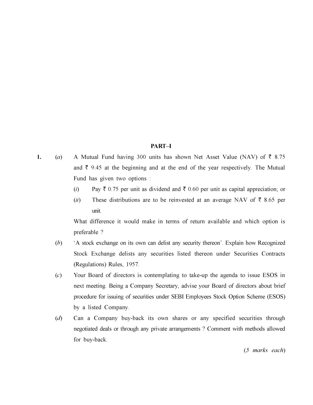 CS Executive Previous Year Question Paper-2019 - Page 2