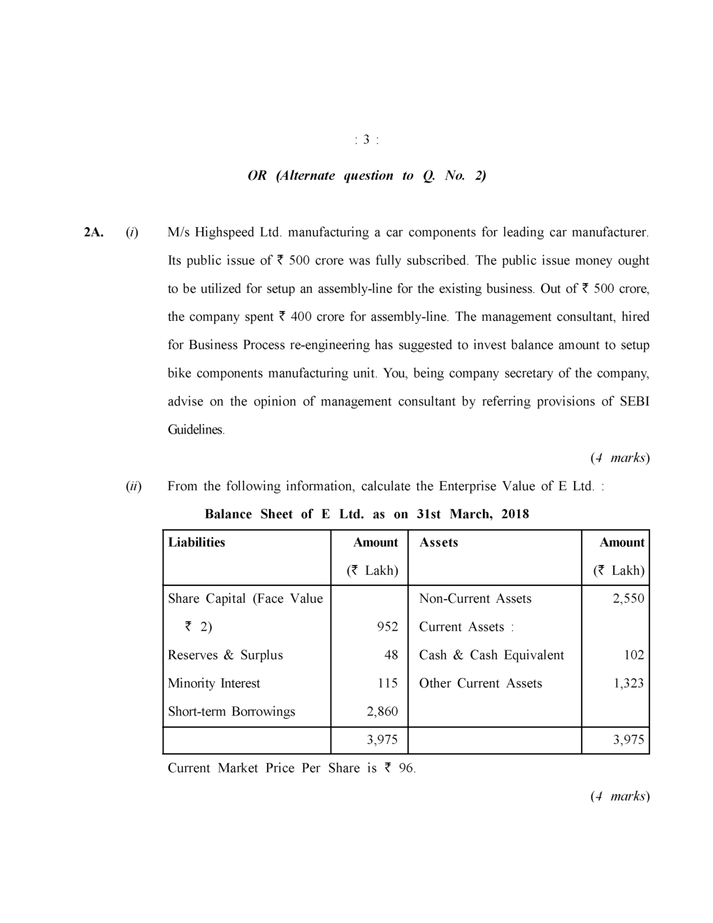 CS Executive Previous Year Question Paper-2019 - Page 4