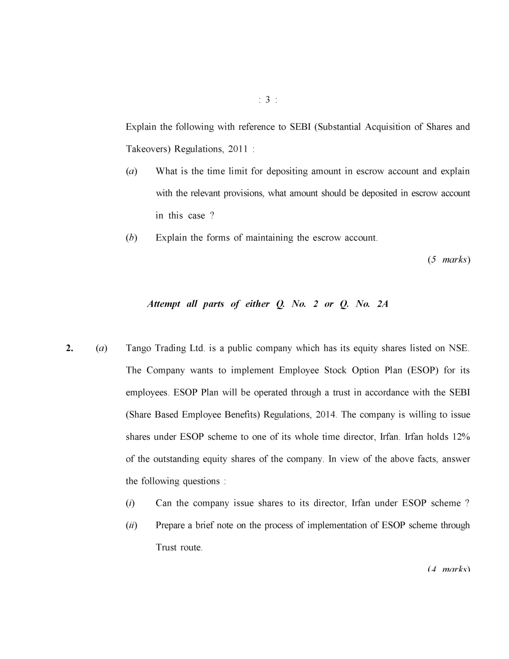 CS Executive Previous Year Question Paper-2020 - Page 4