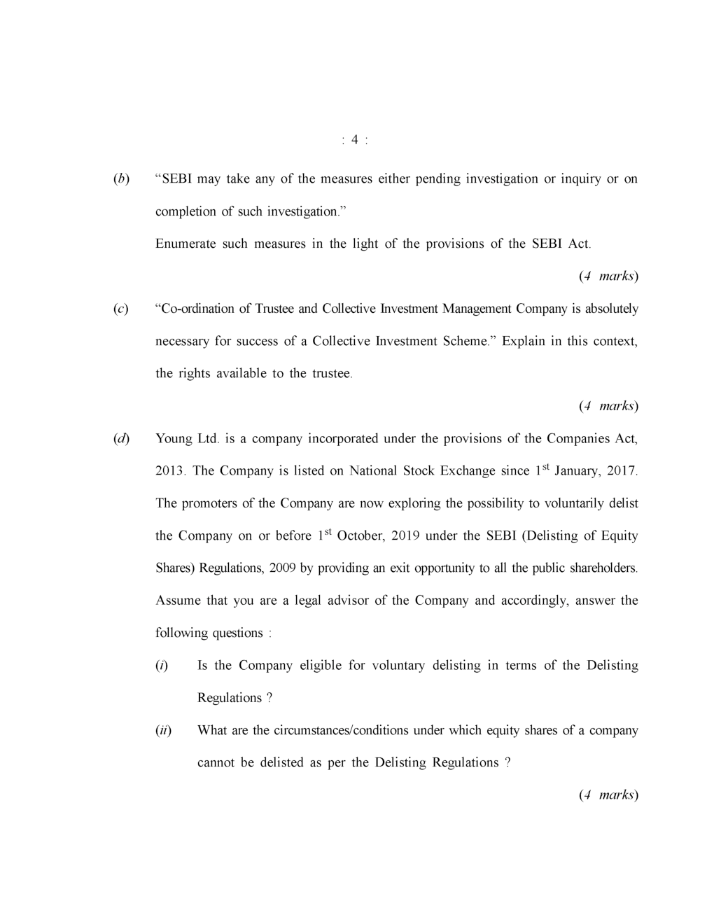 CS Executive Previous Year Question Paper-2020 - Page 5