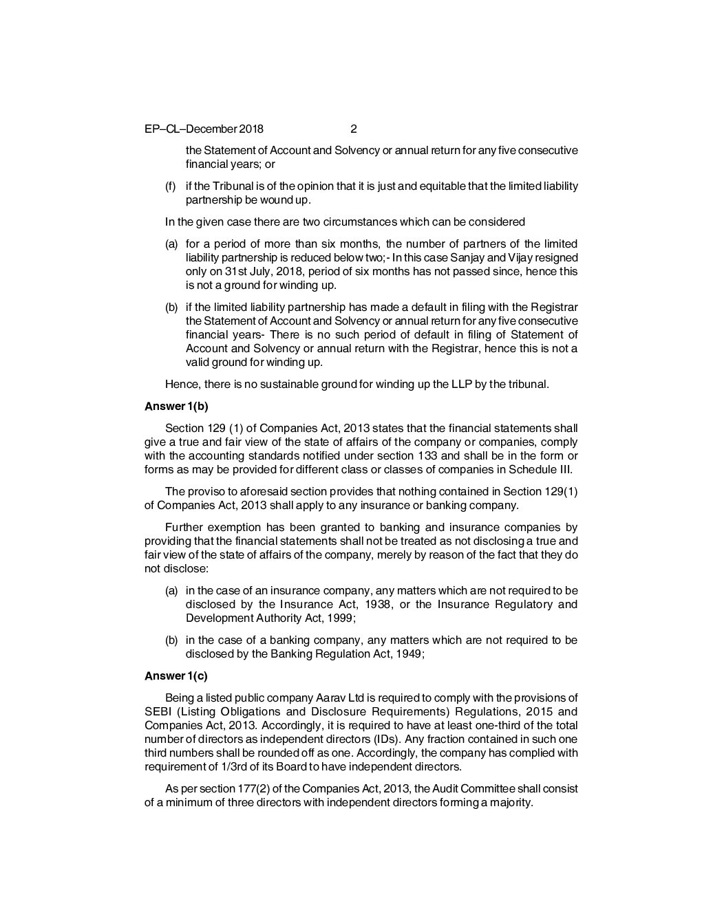 CS Professional Question Paper-2018 - Page 4