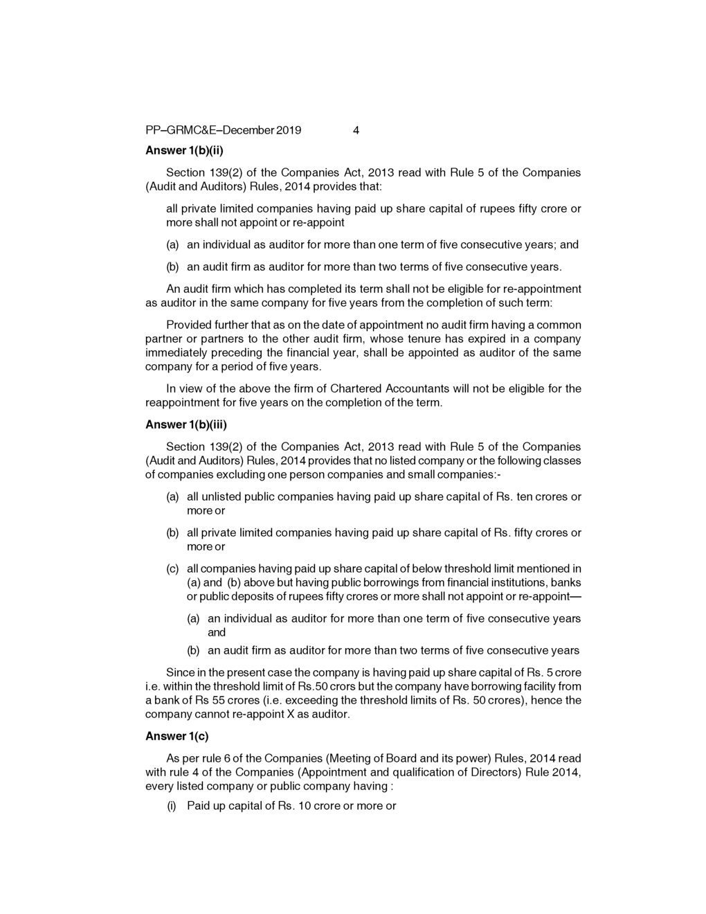 CS Professional Question Paper-2019 - Page 5