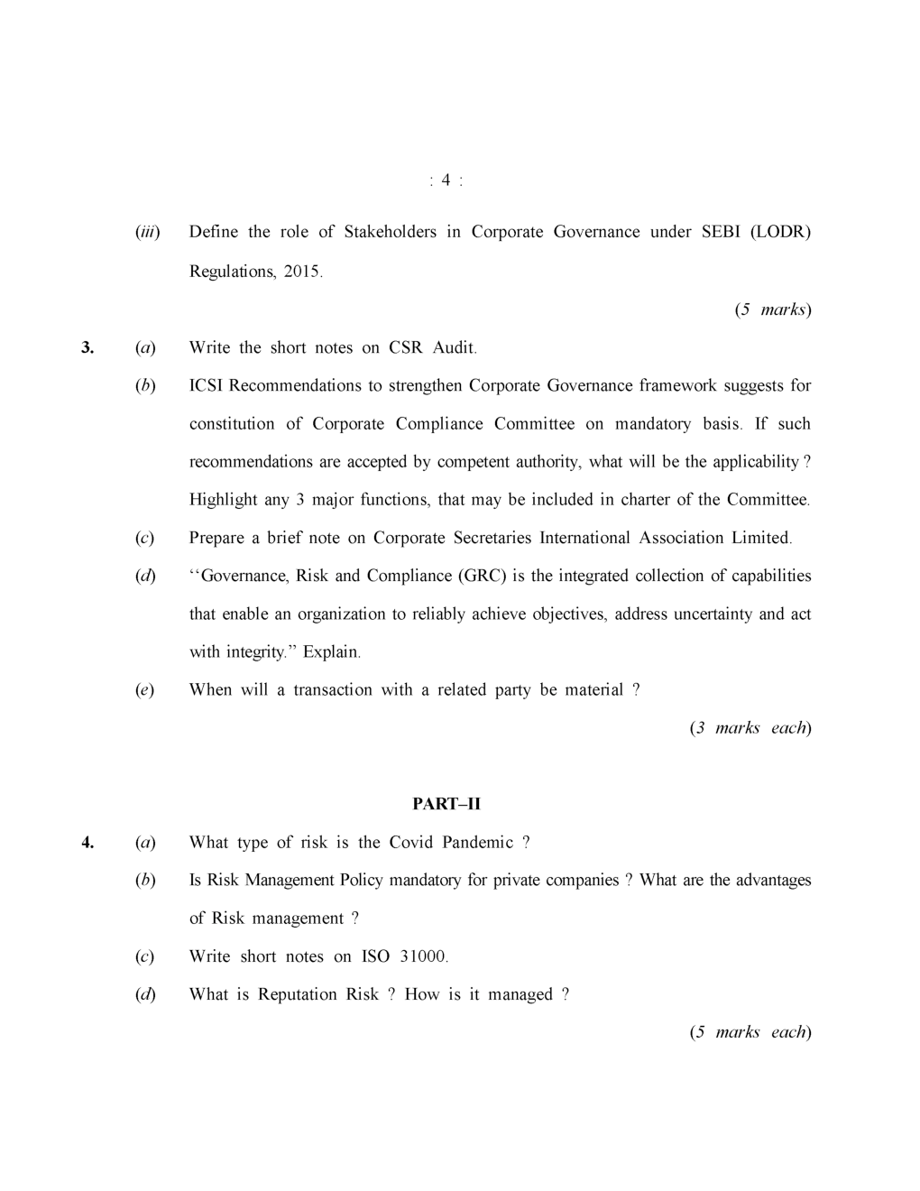 Download CS Professional Question Paper2021 by Panel Of Experts PDF Online