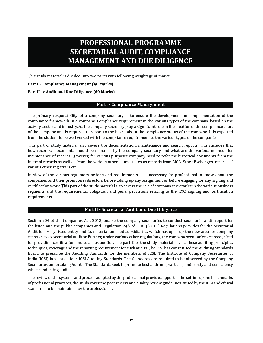 CS Professional Study Material Paper-4 Secretarial Audit Compliance Management And Due Diligence - Page 4