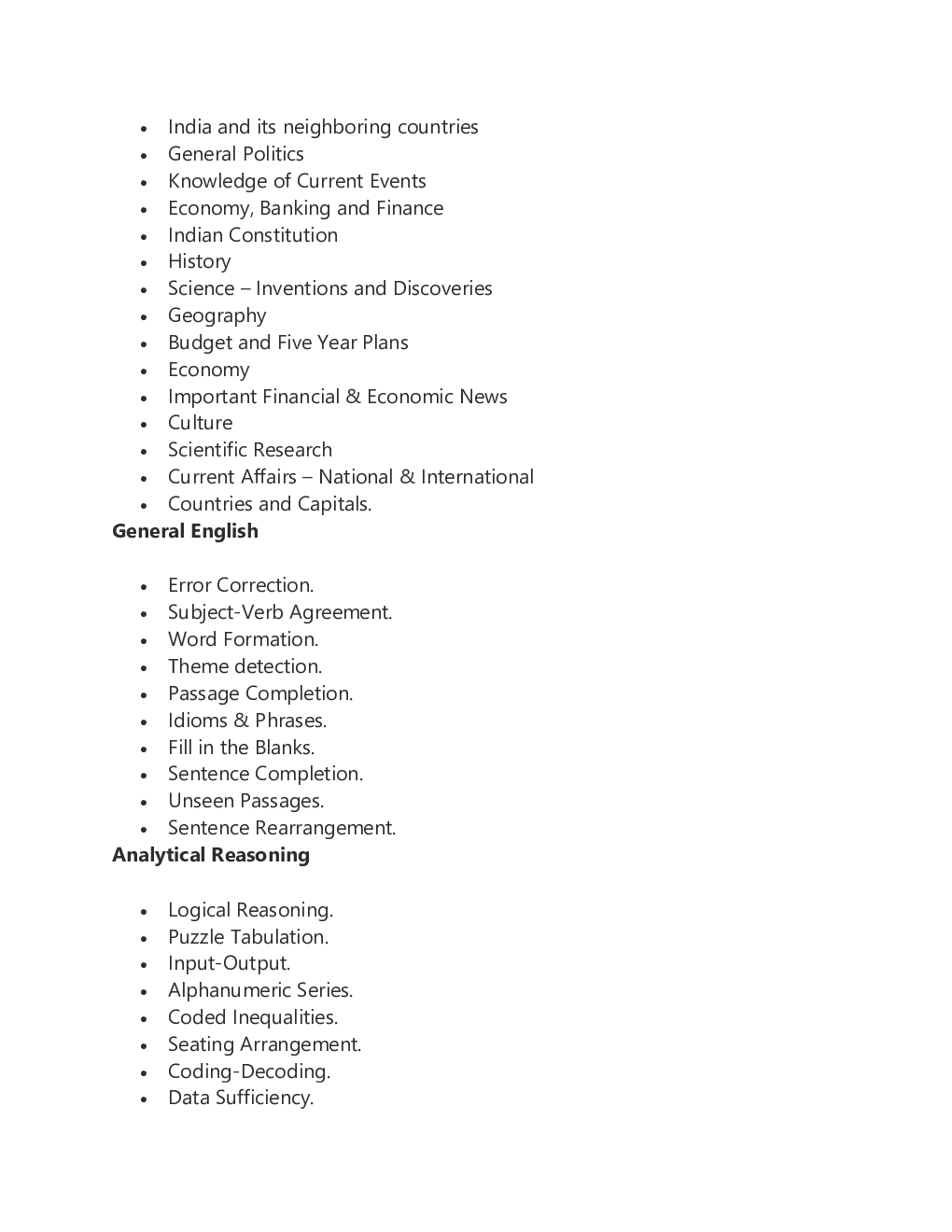 CUET 2022 Exam Syllabus - Page 3