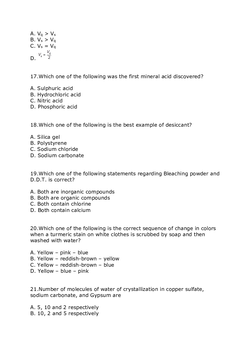 NDA Paper 2 General Aptitude Question With Answer Key 2020 to 2021 - Page 5