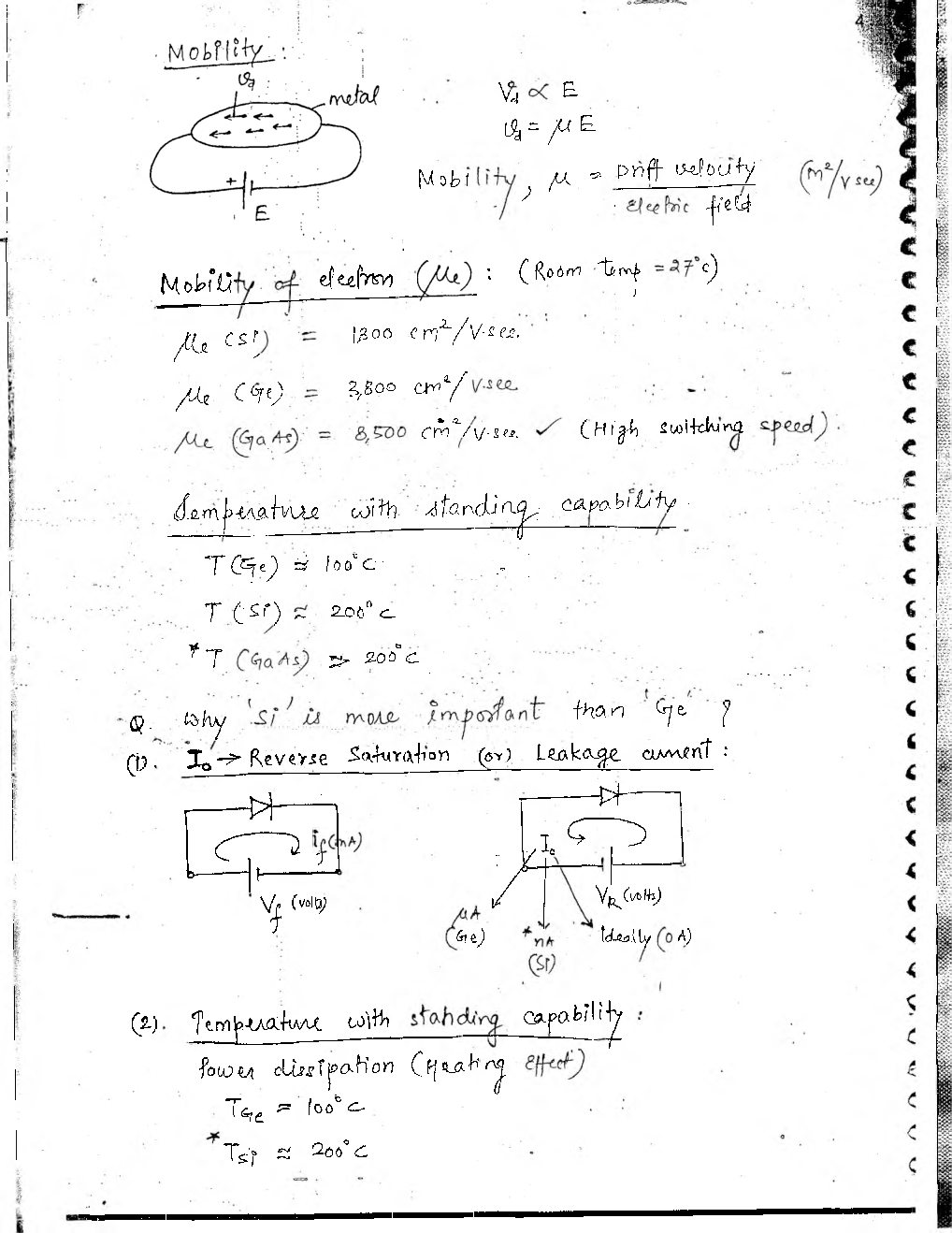 Electrical Engineering Hand Written Notes Analog Electronics Part-1 - Page 5