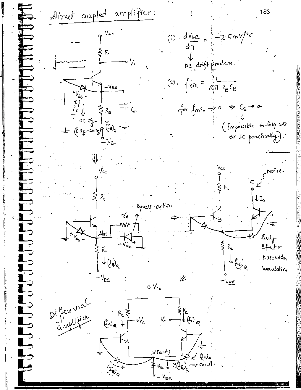 Electrical Engineering Hand Written Notes Analog Electronics Part-3 - Page 2