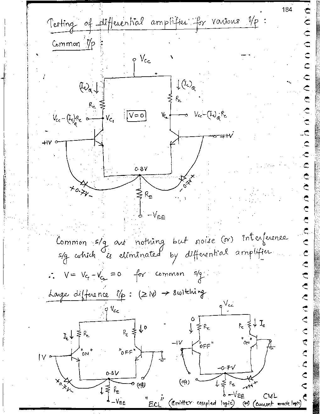Electrical Engineering Hand Written Notes Analog Electronics Part-3 - Page 3