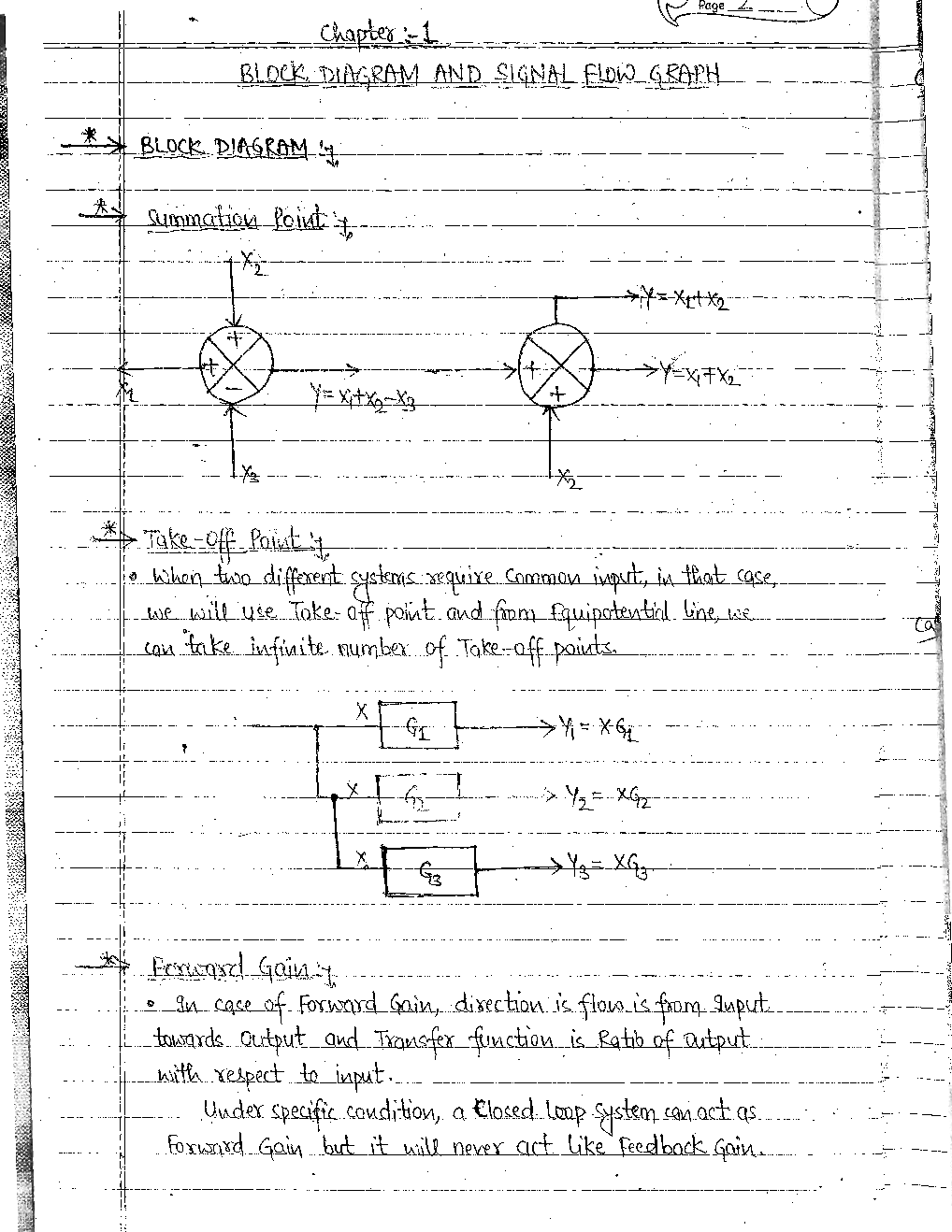 Electrical Engineering Hand Written Notes Control System Part-1 - Page 3