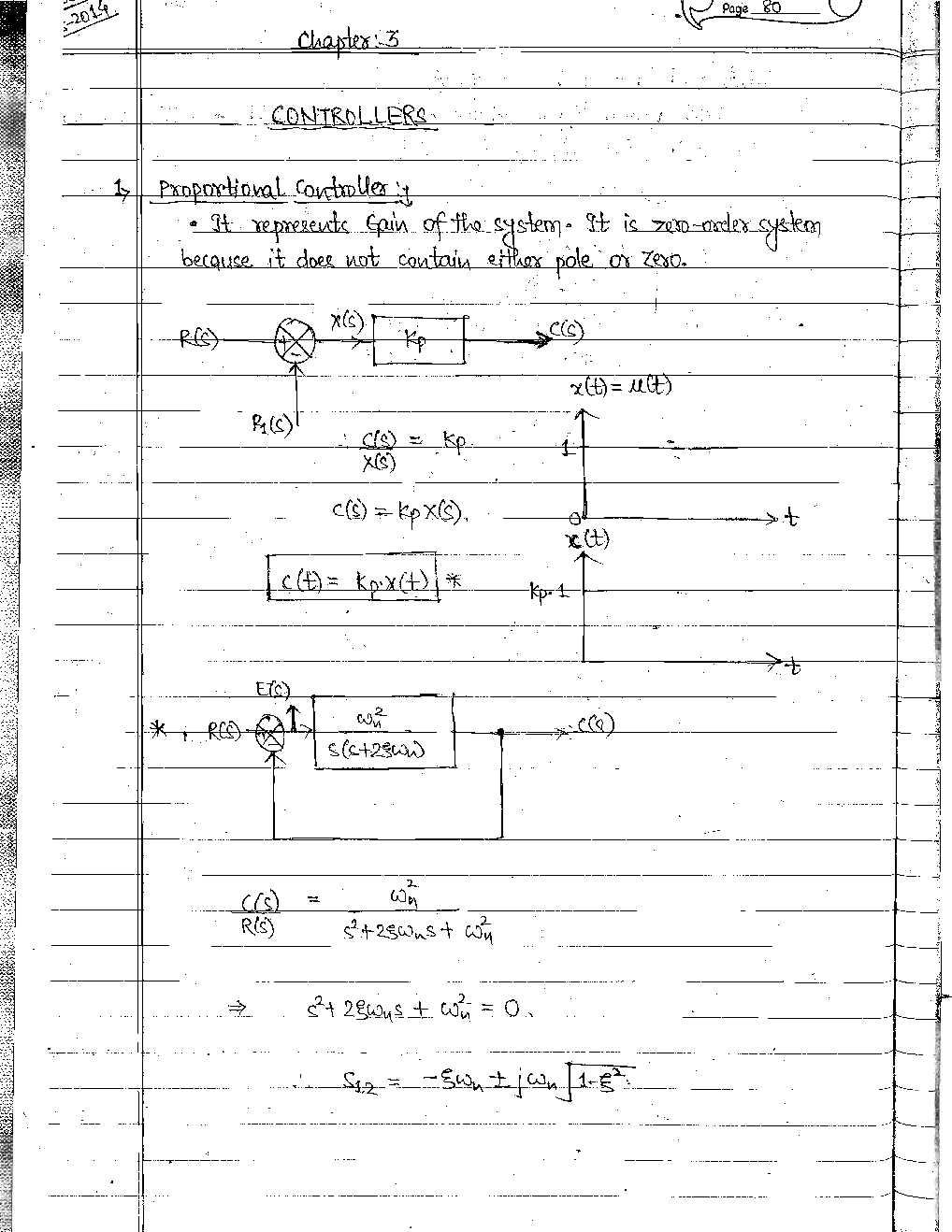 Electrical Engineering Hand Written Notes Control System Part-2 - Page 2