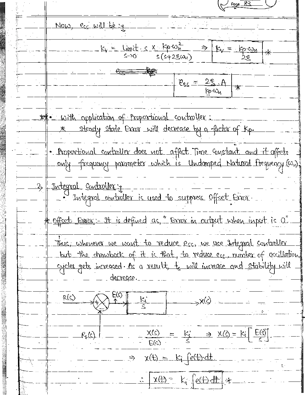 Electrical Engineering Hand Written Notes Control System Part-2 - Page 5
