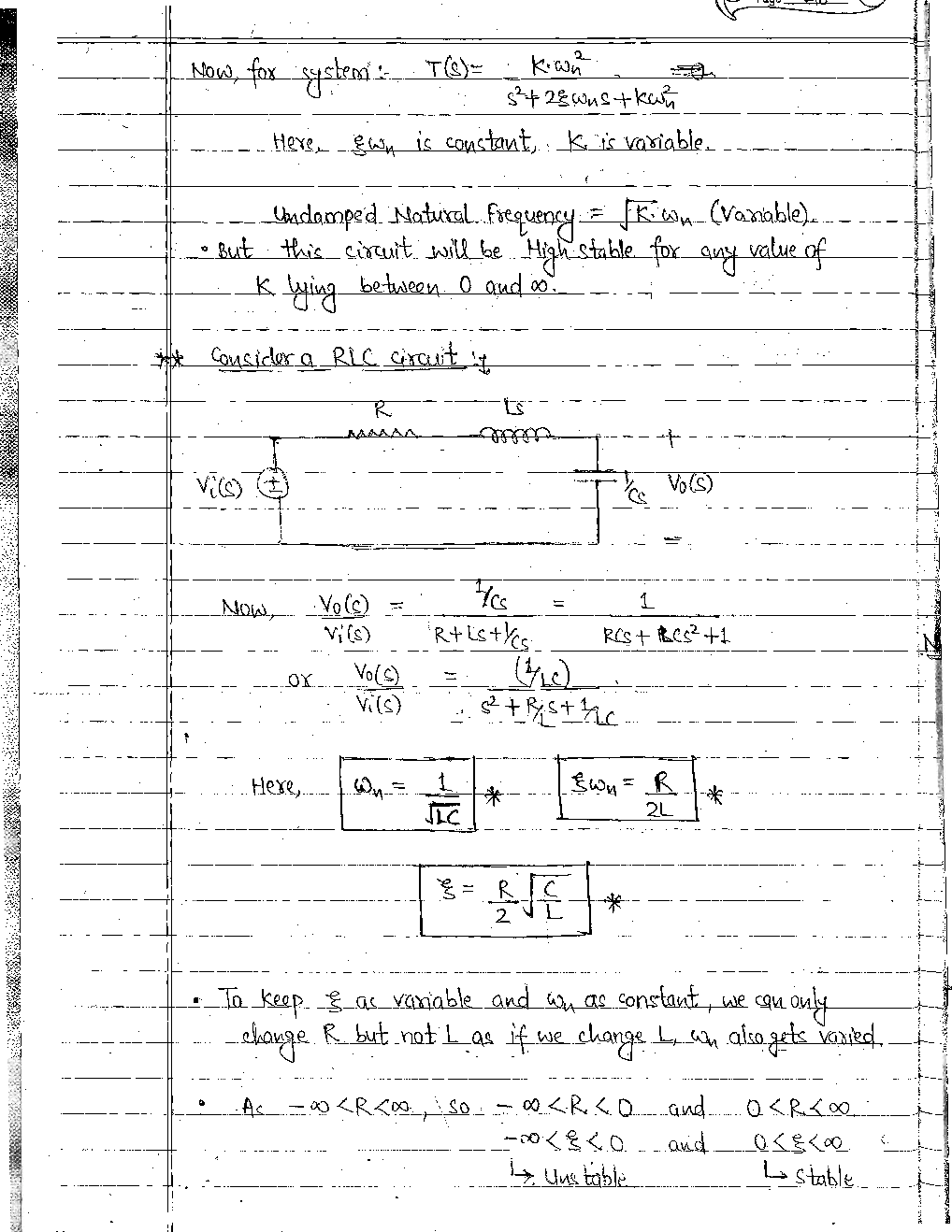 Electrical Engineering Hand Written Notes Control System Part-3 - Page 4