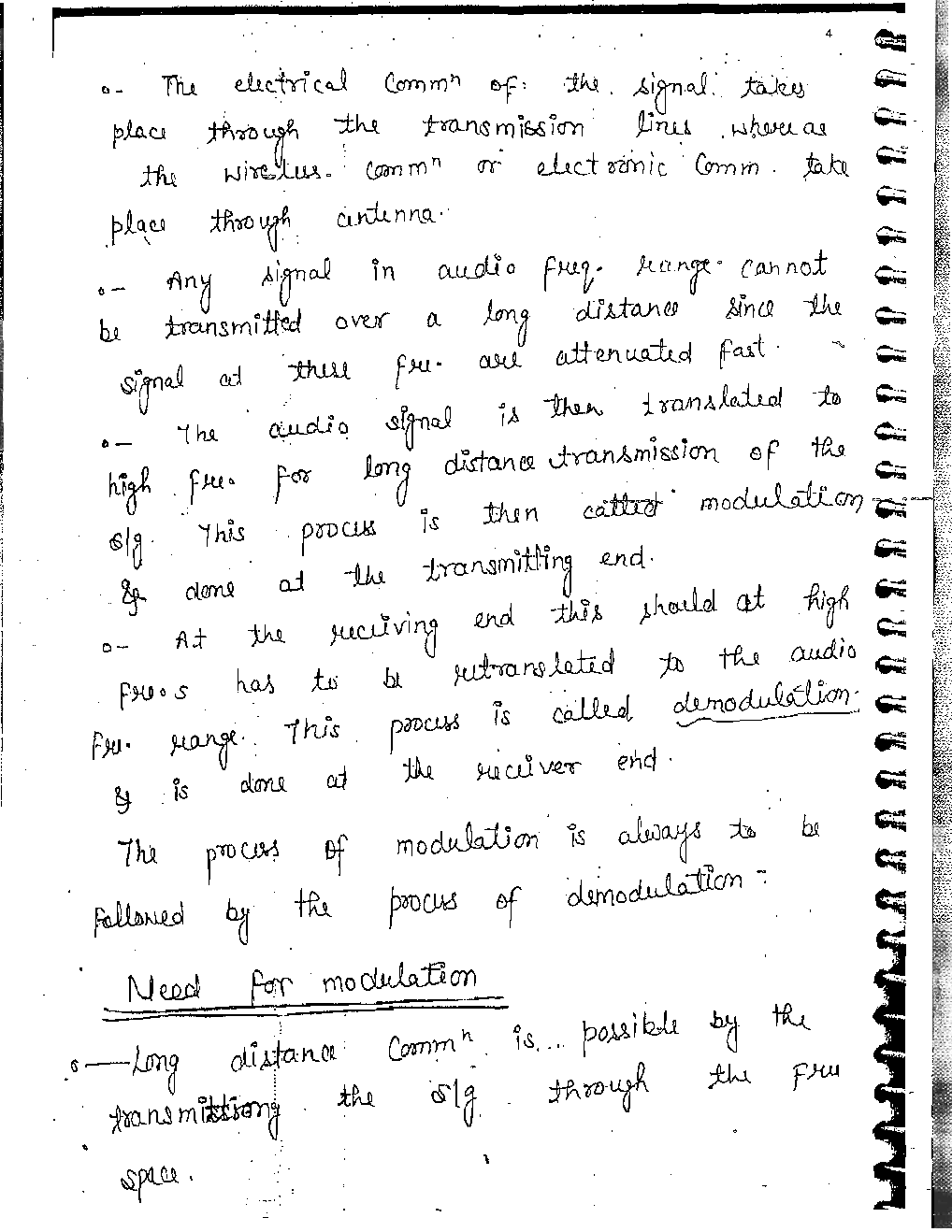 Electrical Engineering Hand Written Notes Communication System Part-1 - Page 3