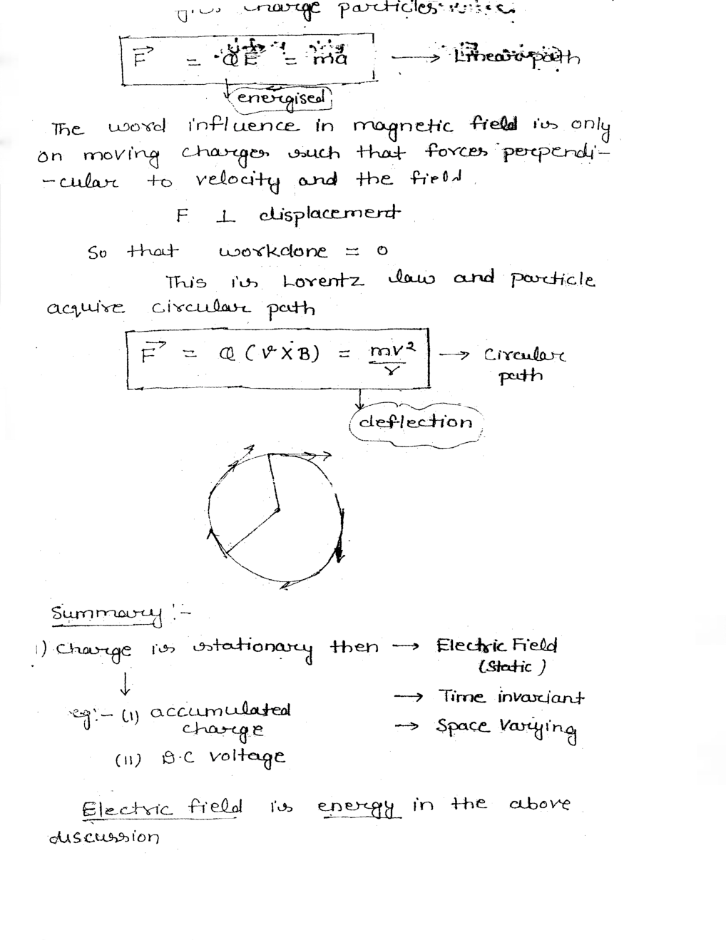 Electrical Engineering Hand Written Notes Electrical Magnetic Theory Part-2 - Page 4