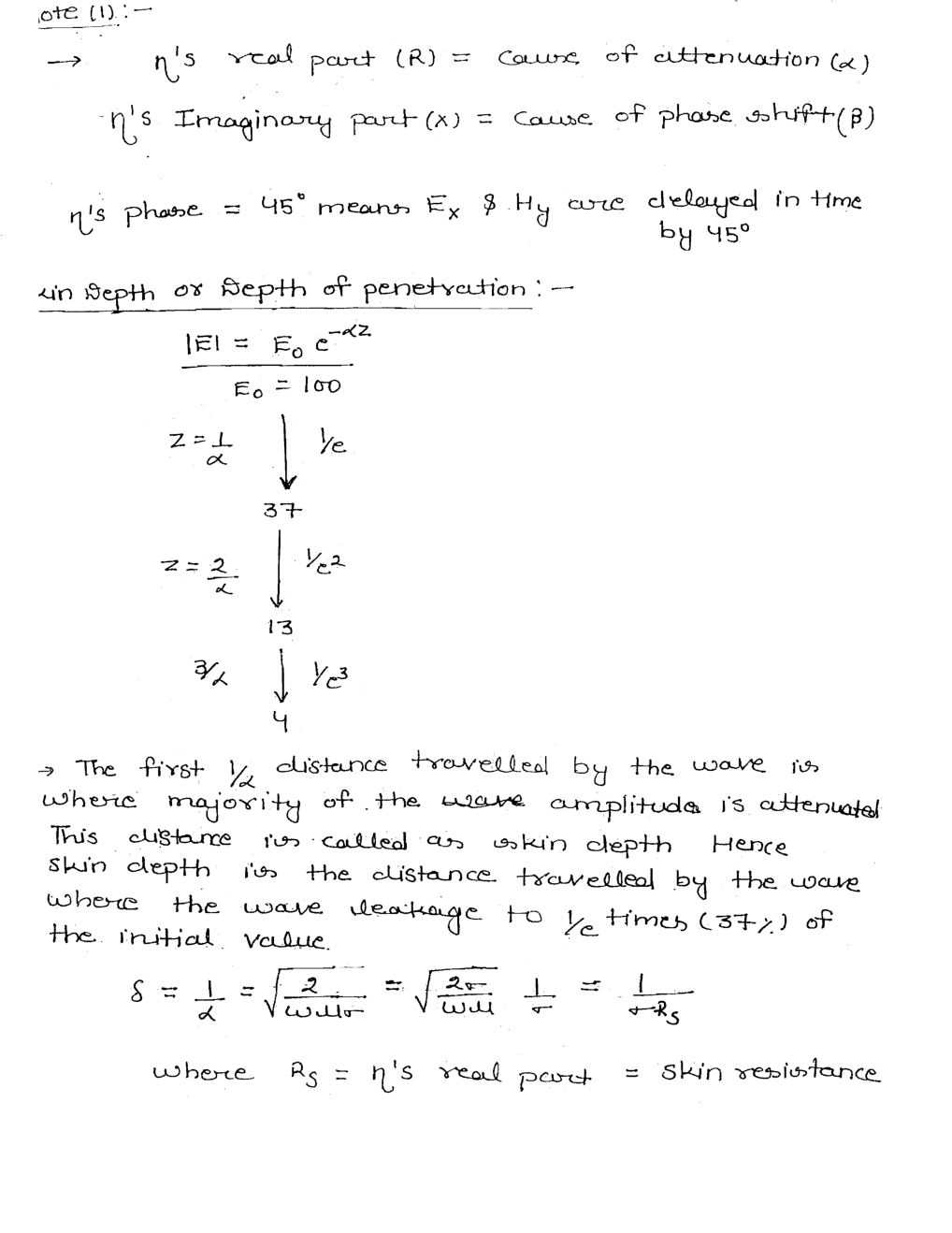 Electrical Engineering Hand Written Notes Electrical Magnetic Theory Part-3 - Page 5