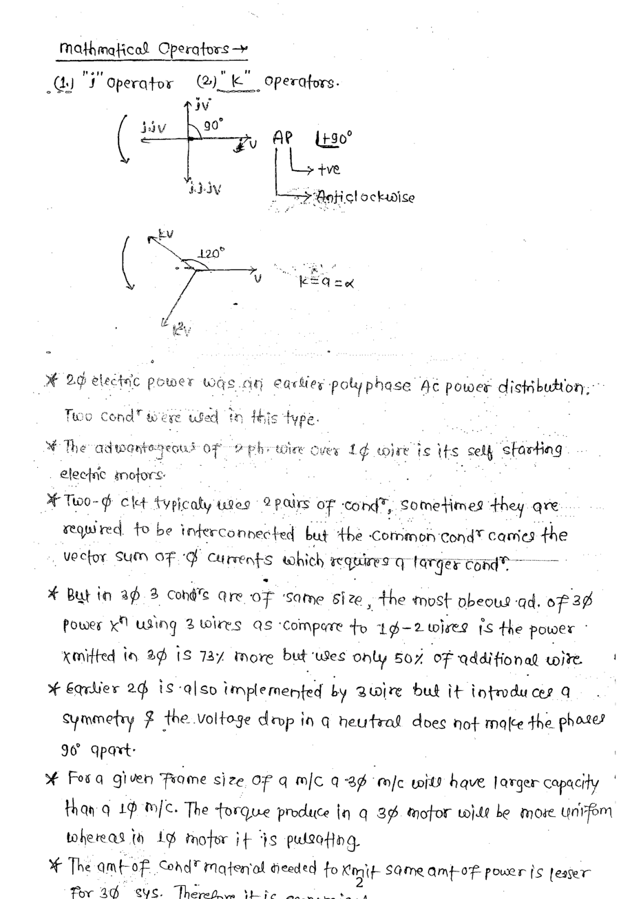 Electrical Engineering Hand Written Notes Electrical Network Theory Part-1 - Page 3