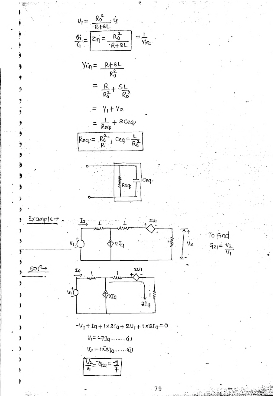Electrical Engineering Hand Written Notes Electrical Network Theory Part-2 - Page 5