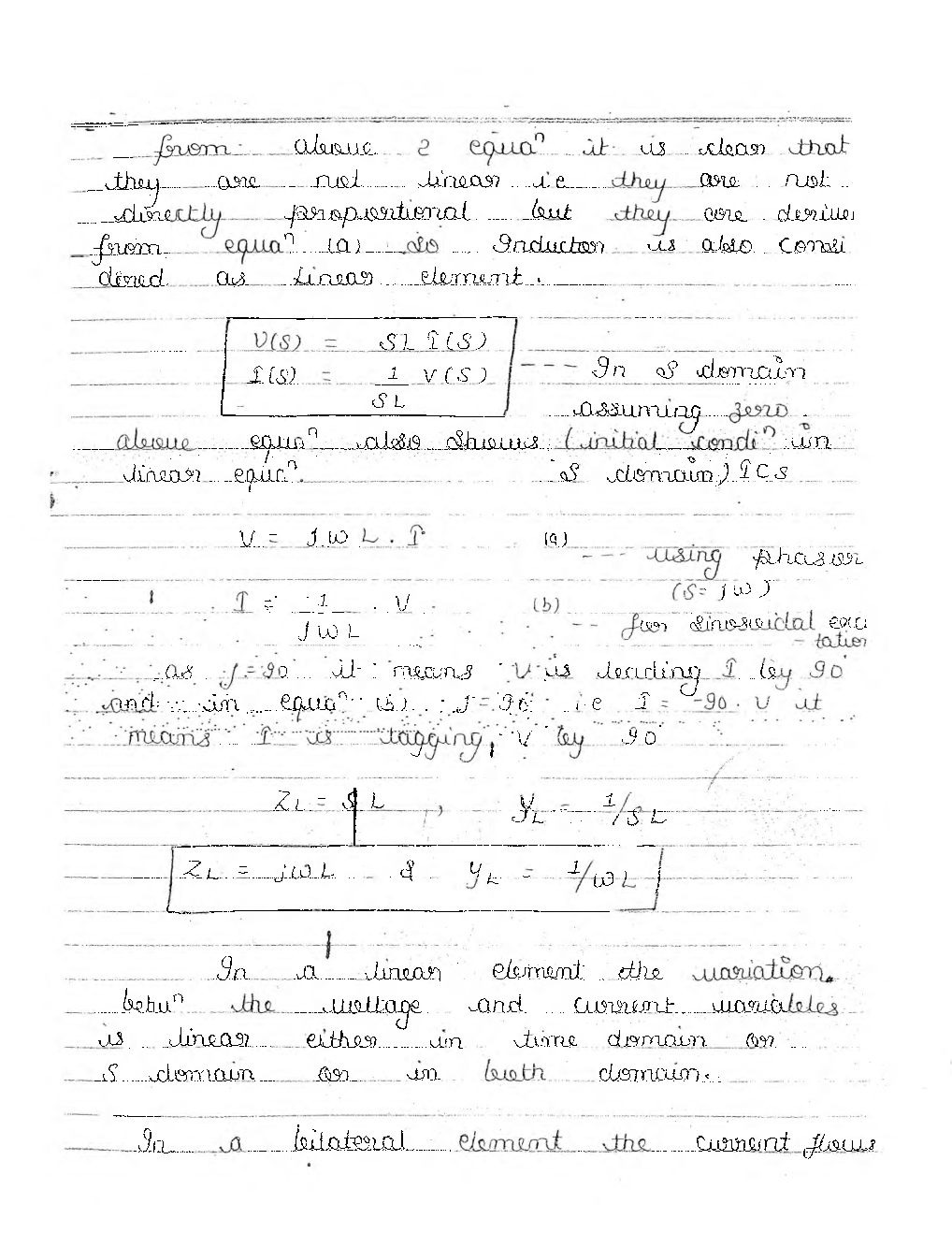 Electrical Engineering Hand Written Notes Electrical Network Theory Part-3 - Page 3