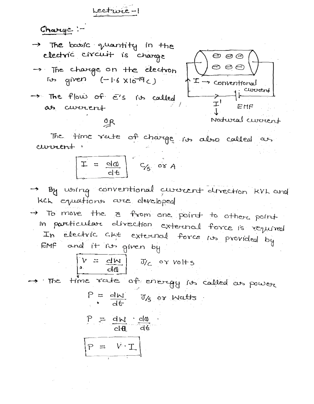 Electrical Engineering Hand Written Notes Electrical Network Theory Complete - Page 3