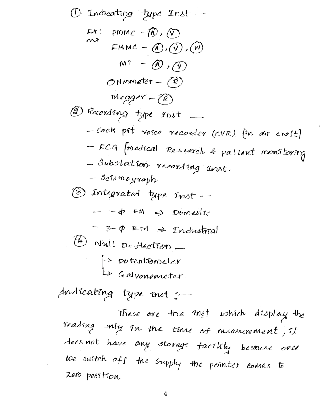 Electrical Engineering Hand Written Notes Electrical Measurment - Page 5