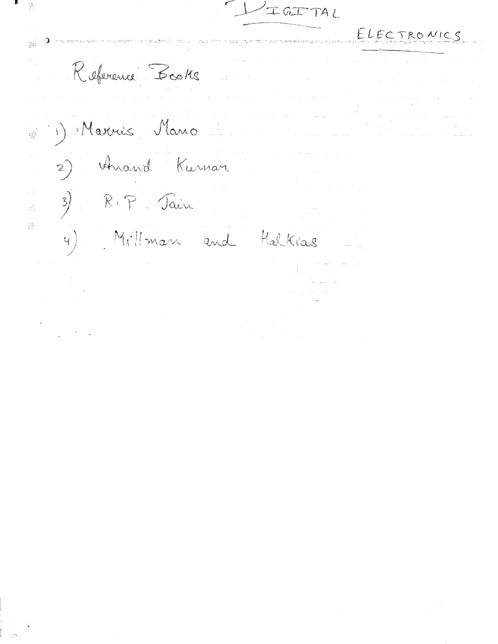 Electrical Engineering Hand Written Notes Digital Electronics Part-1 - Page 2