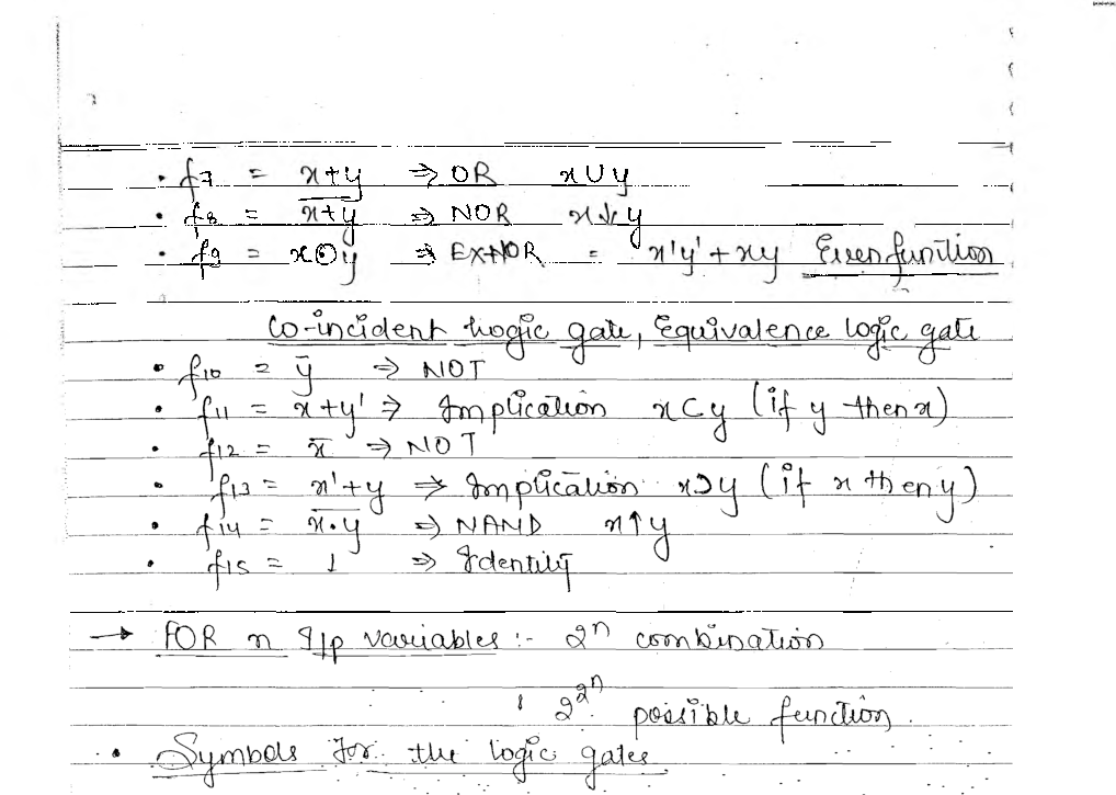 Electrical Engineering Hand Written Notes Digital Electronics Part-1 - Page 4