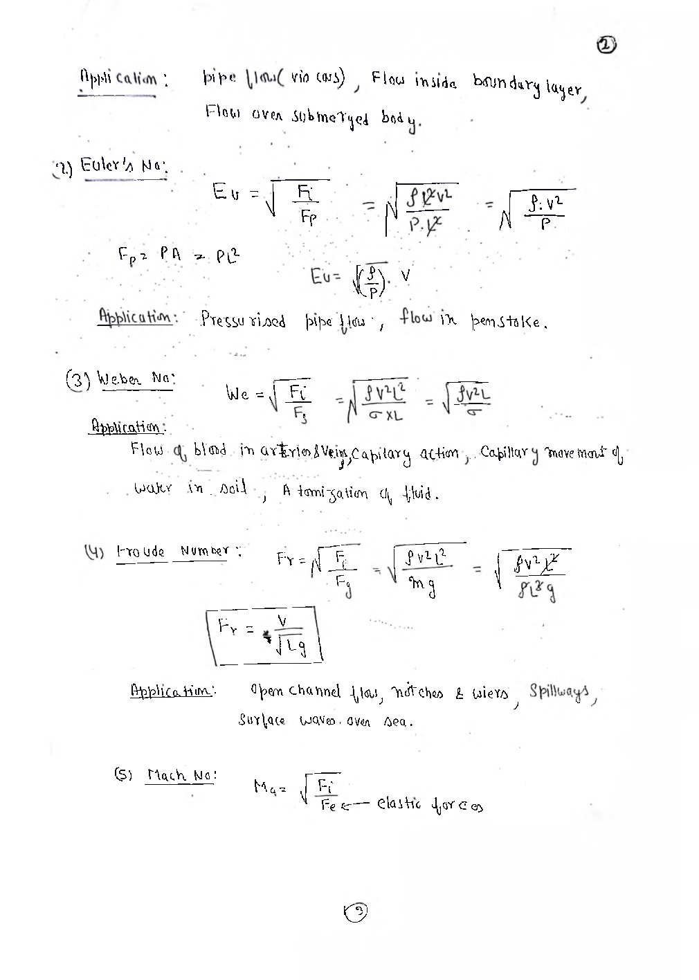Mechanical Engineering Hand Written Notes Dimensional Analysis And Fluid Mechanics - Page 4
