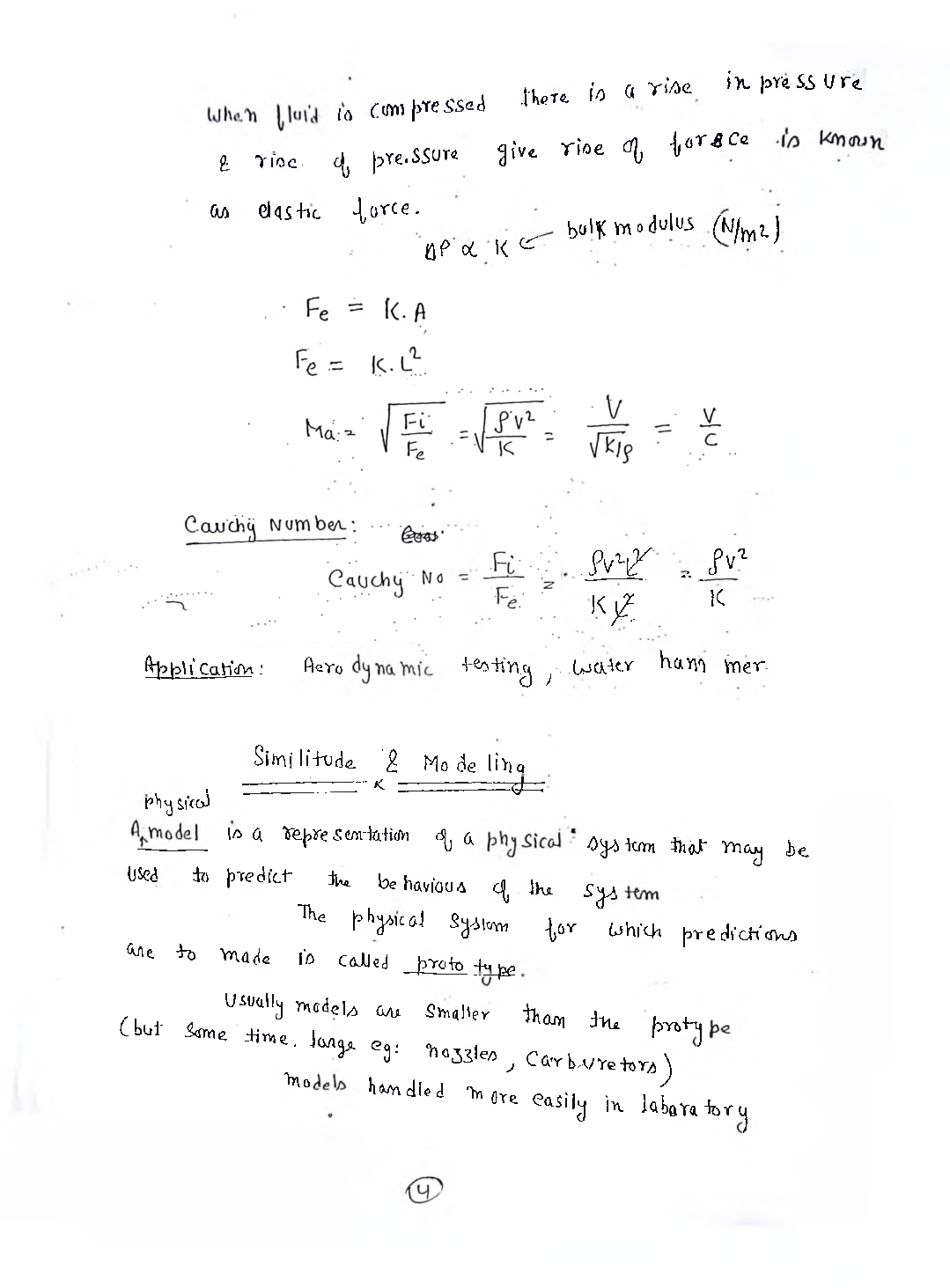 Mechanical Engineering Hand Written Notes Dimensional Analysis And Fluid Mechanics - Page 5