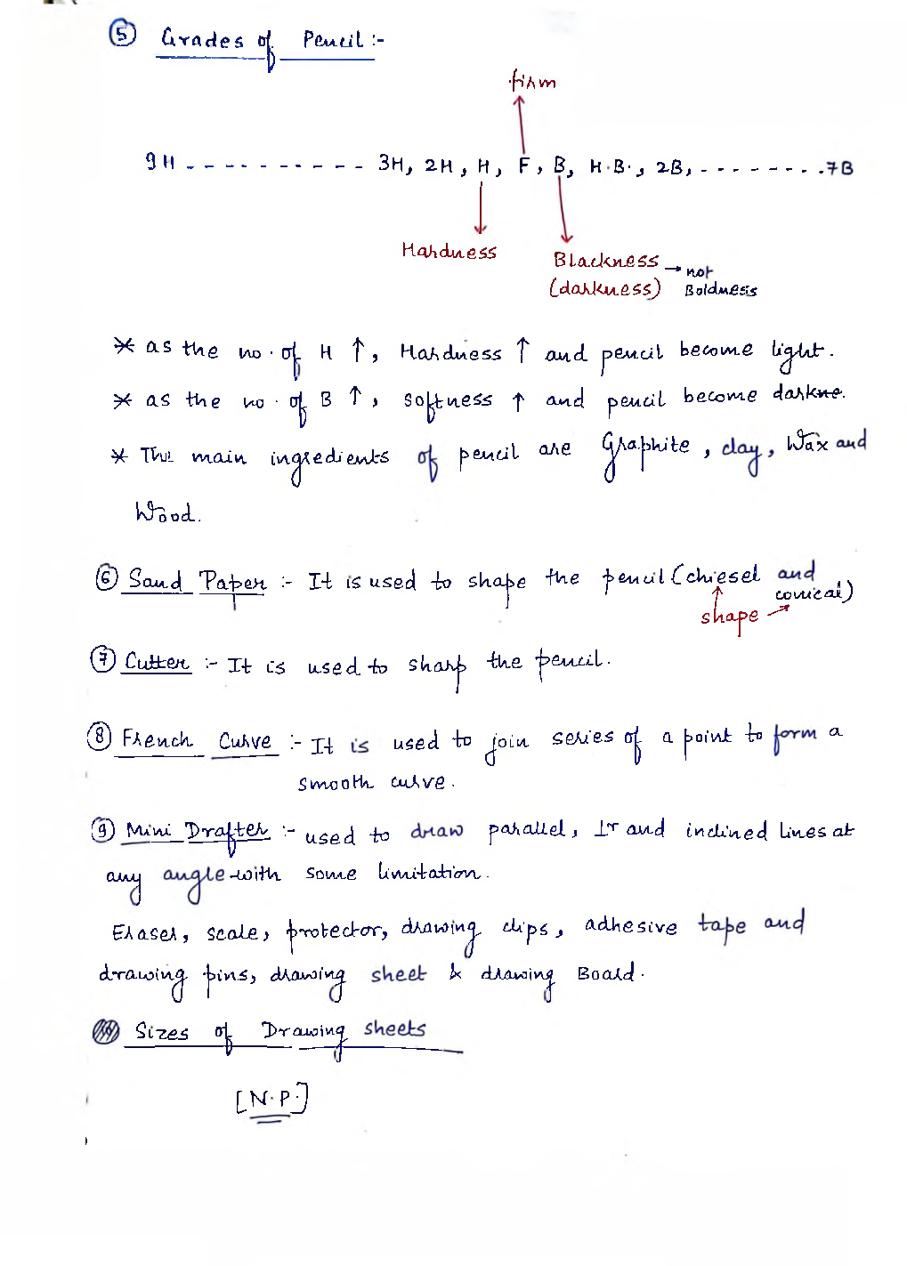 Mechanical Engineering Hand Written Notes Engineering Drawing - Page 4