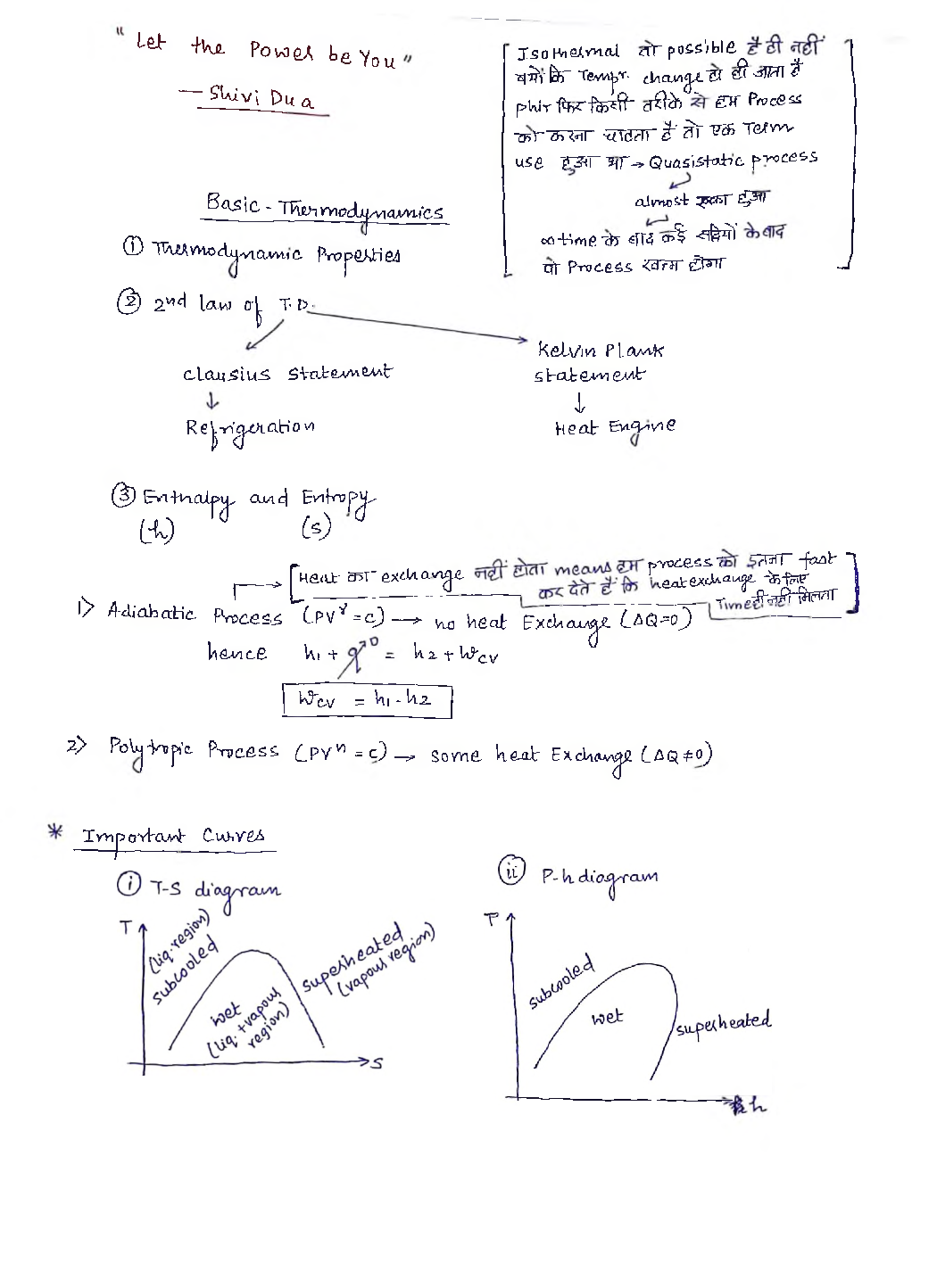 Mechanical Engineering Hand Written Notes Refrigeration & Air Conditioning - Page 2