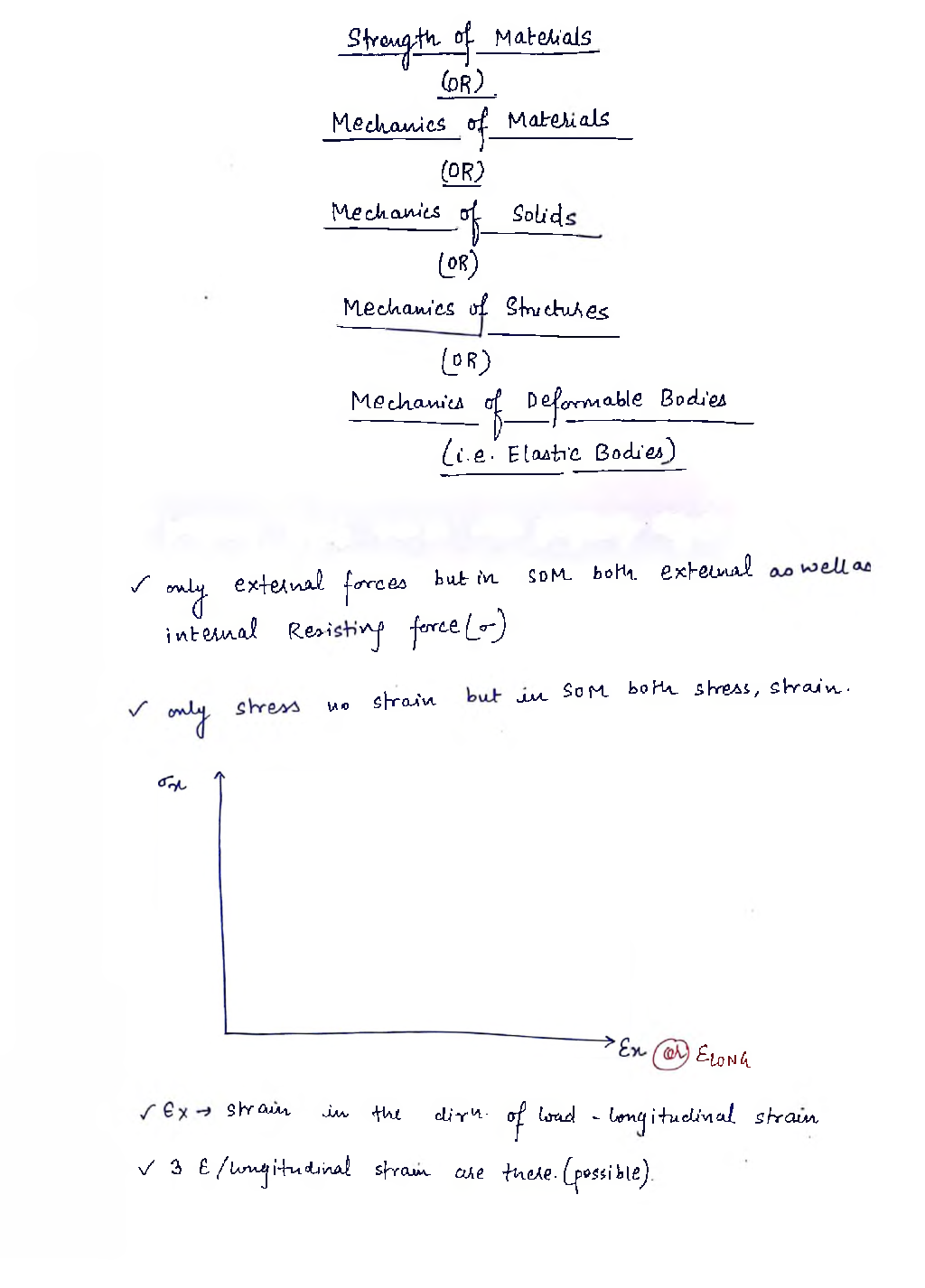 Mechanical Engineering Hand Written Notes Strength Of Material - Page 2