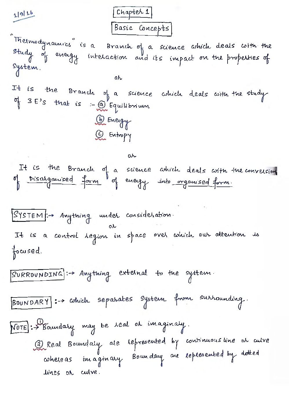 Mechanical Engineering Hand Written Notes Thermodynamics - Page 2