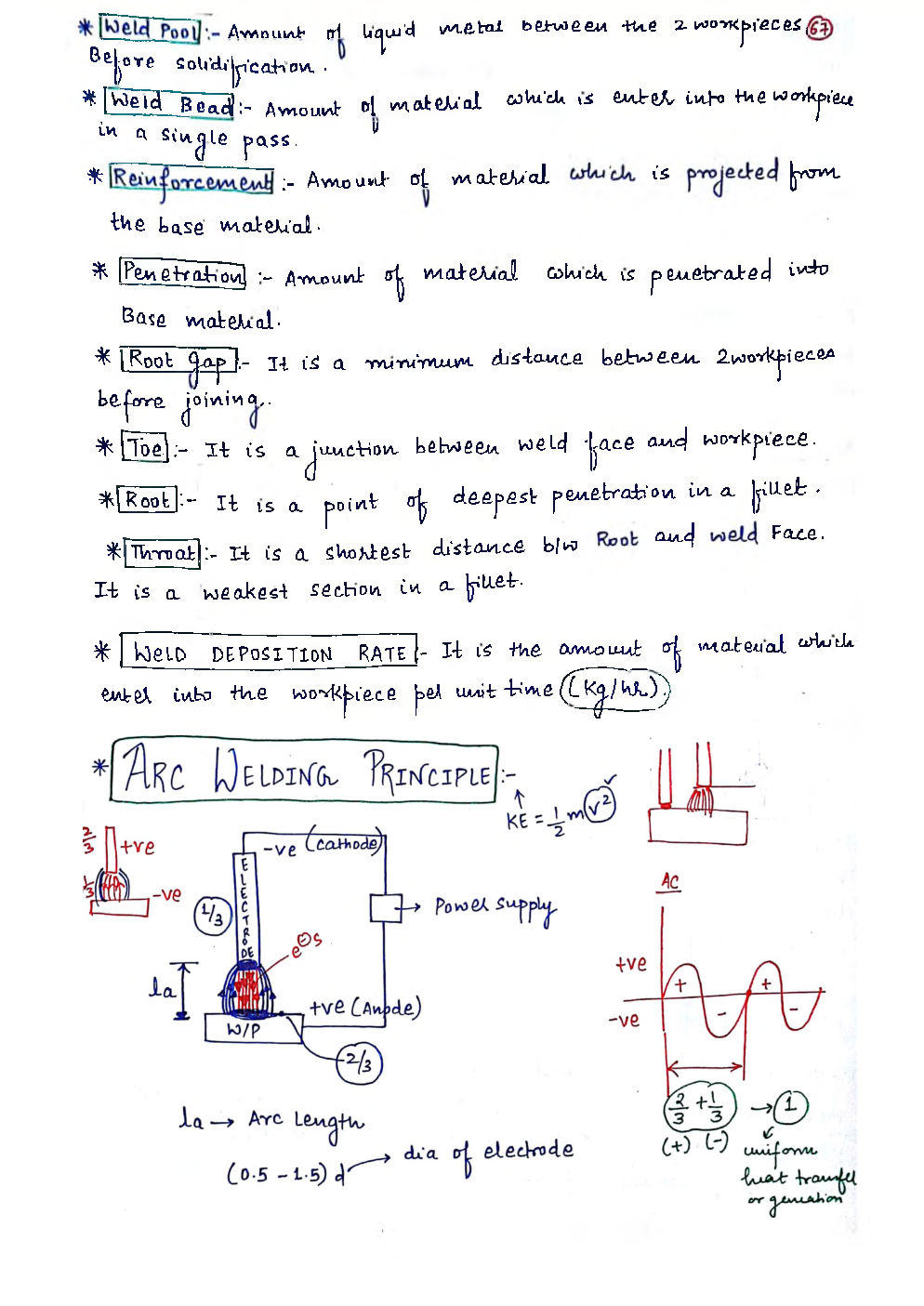 Mechanical Engineering Hand Written Notes Welding - Page 4