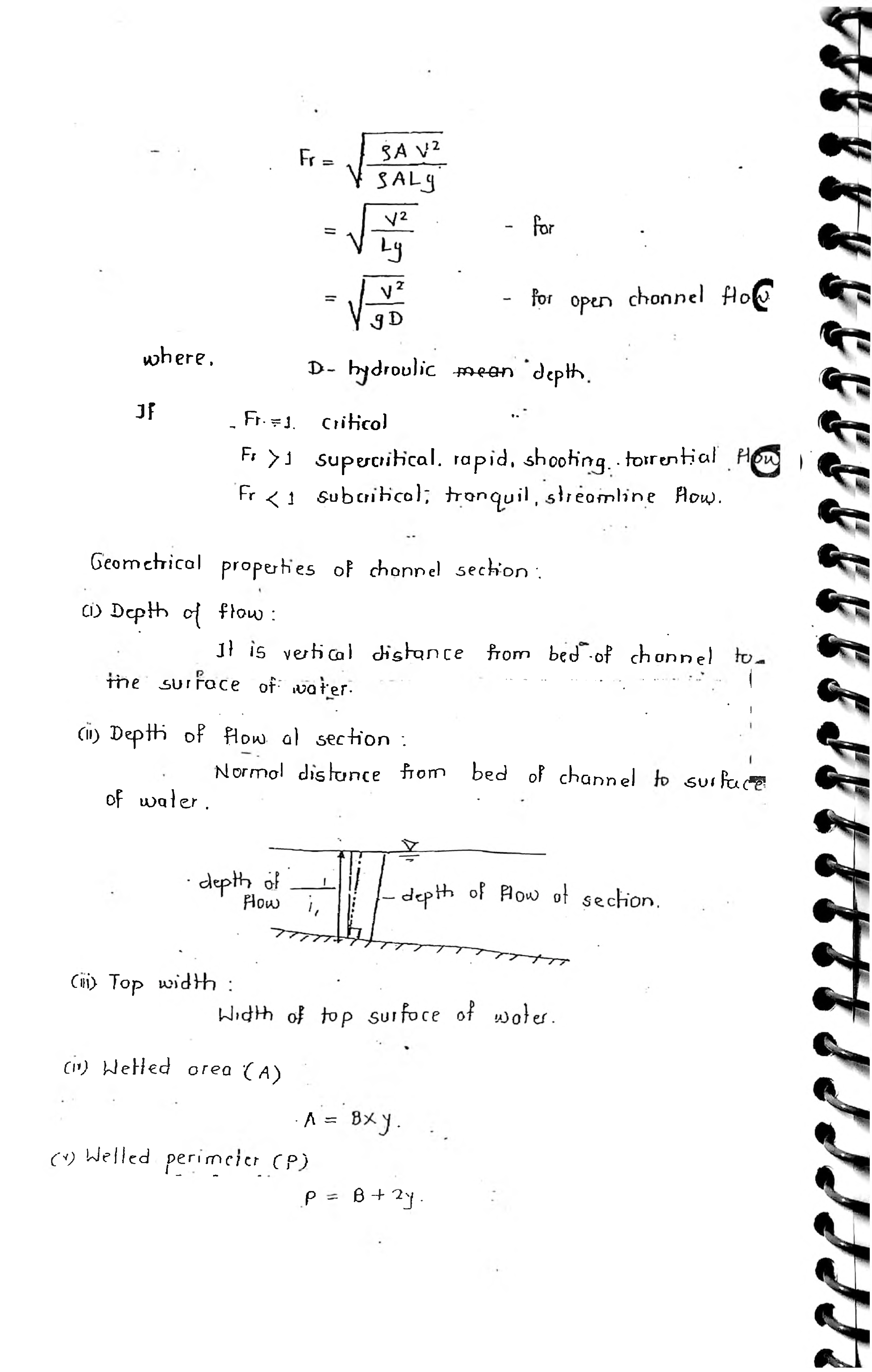 Civil Engineering Hand Written Notes Open Channel Flow - Page 4
