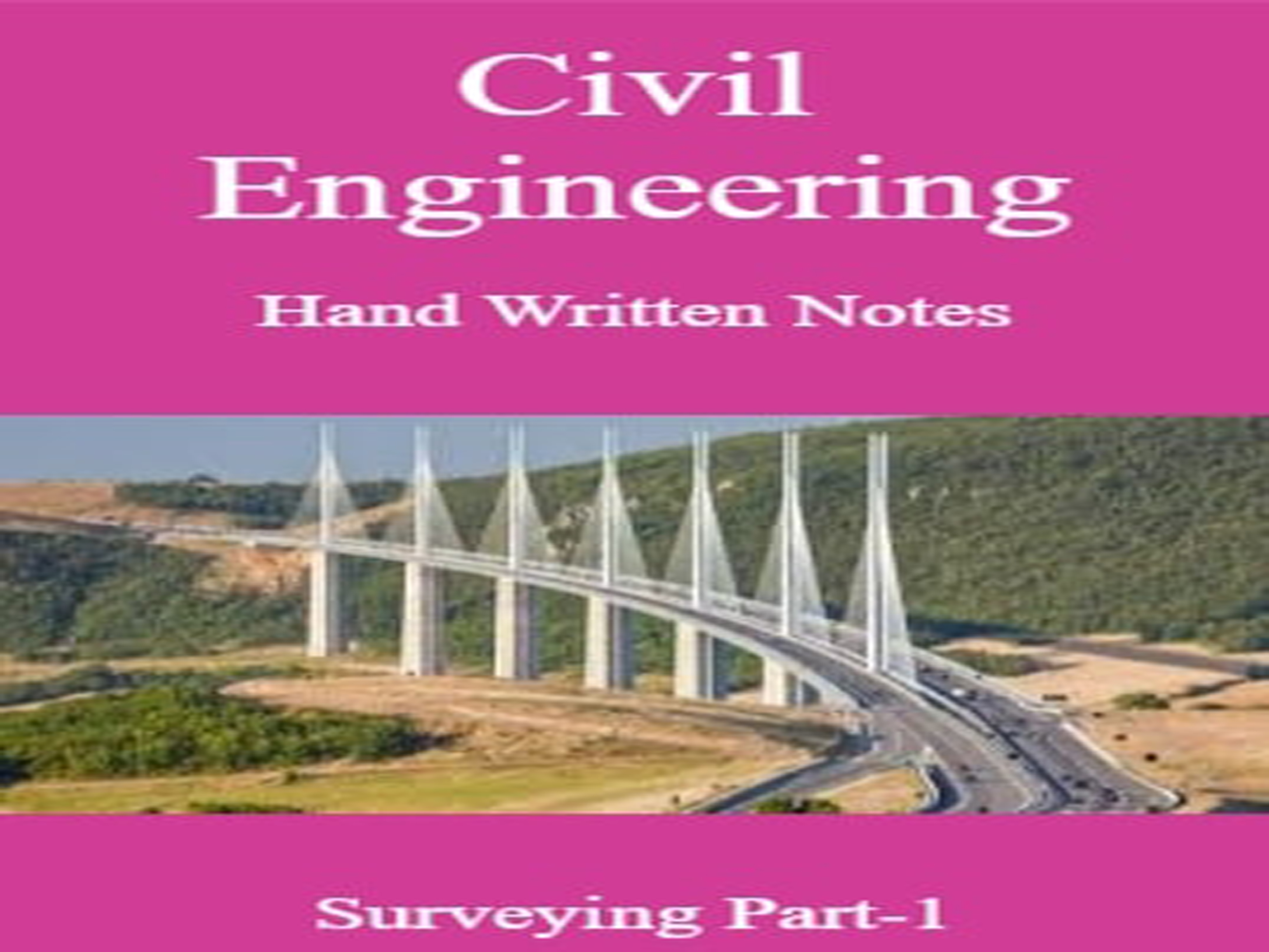 Civil Engineering Hand Written Notes Surveying Part-1 - Page 1