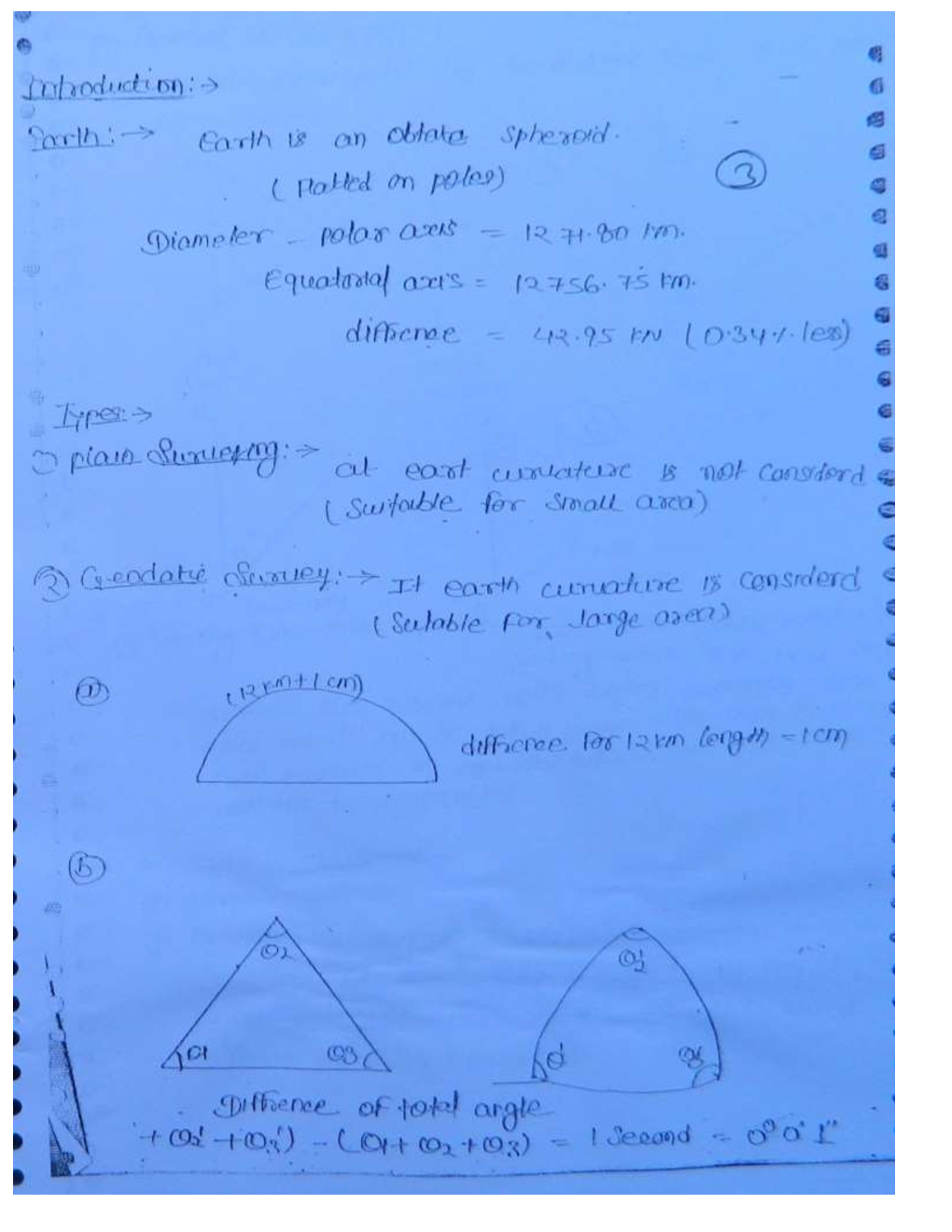 Civil Engineering Hand Written Notes Surveying Part-2 - Page 2