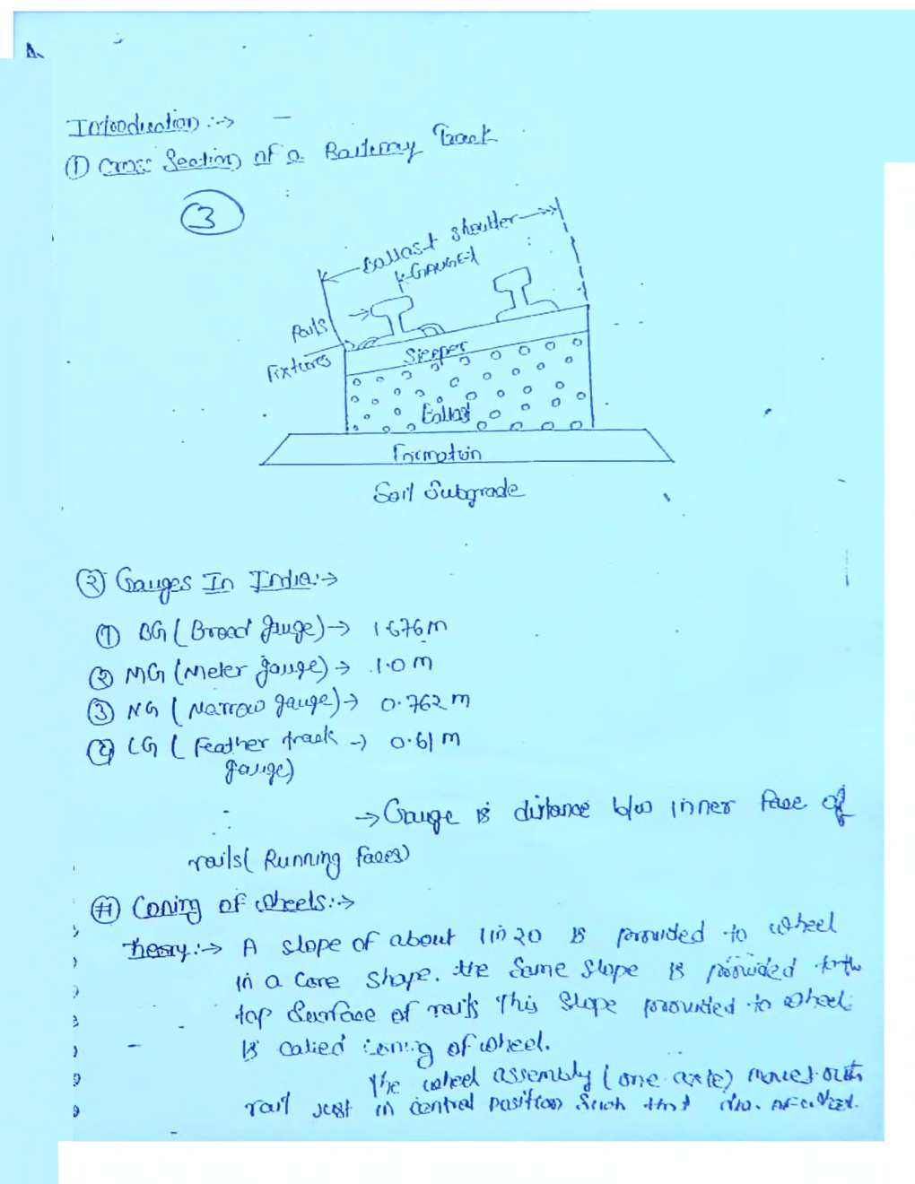 Civil Engineering Hand Written Notes Transportation Engineering Part-1 - Page 2