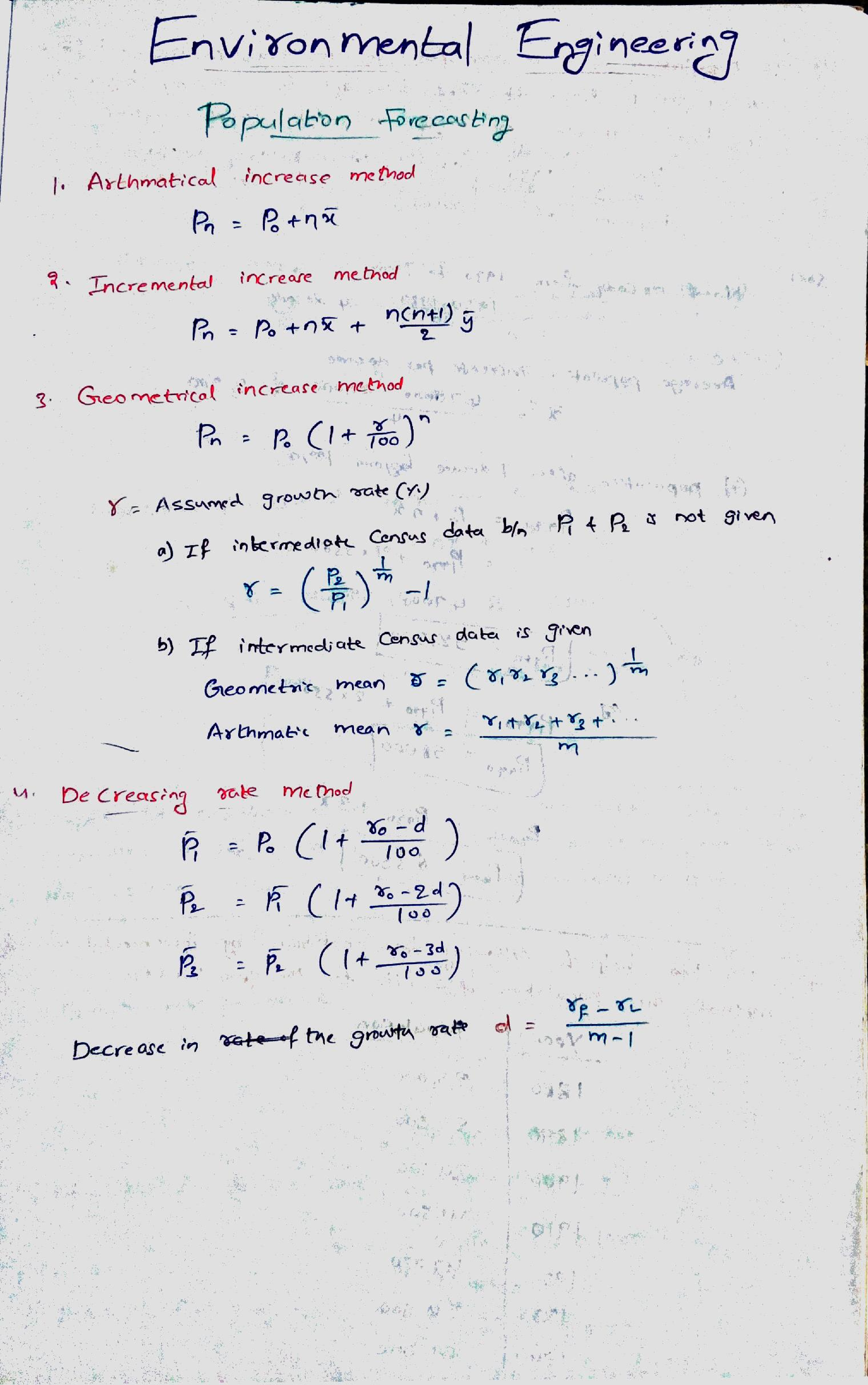 IES Civil Hand Written Notes Environmental Engineering Part-2 - Page 2