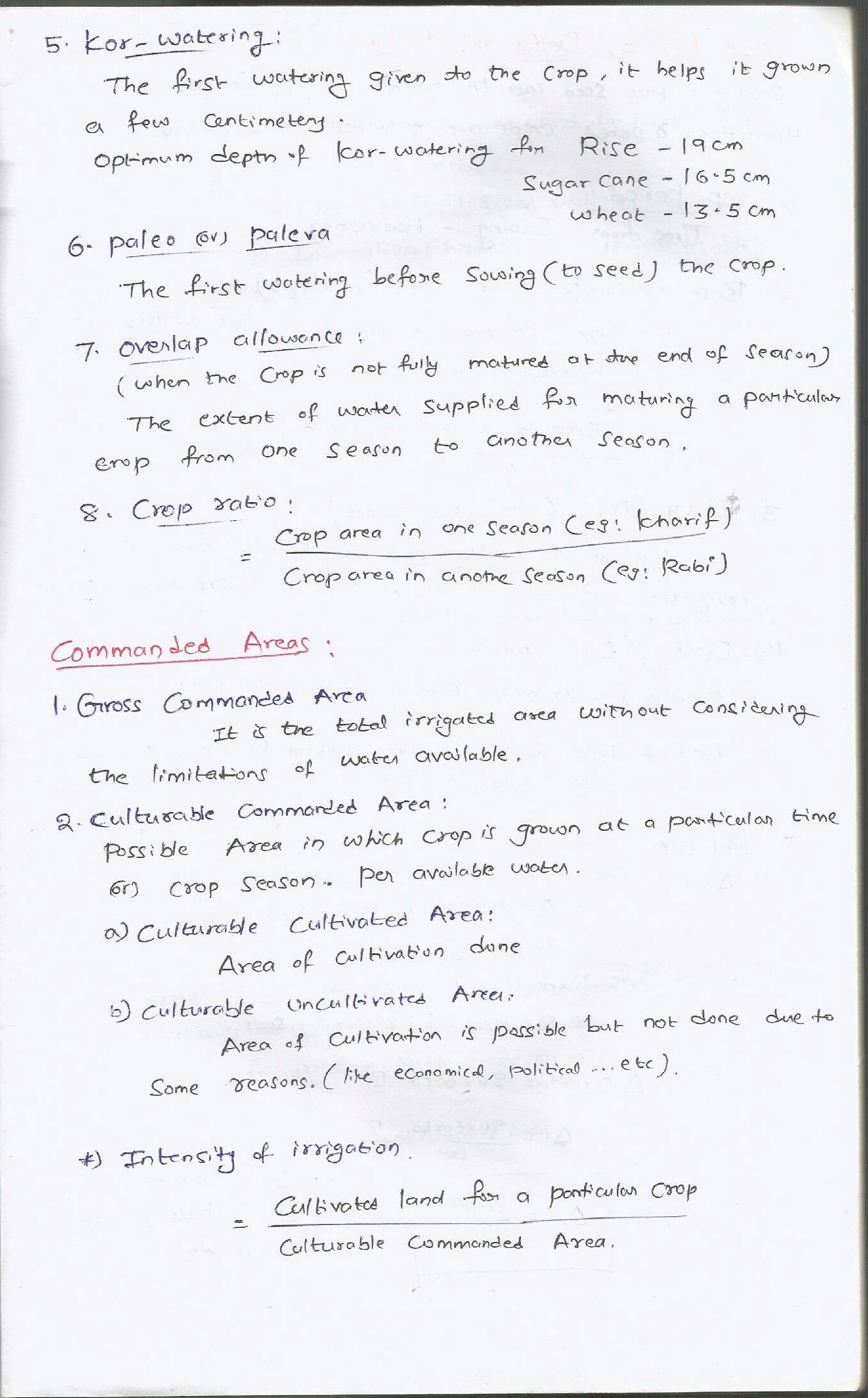 IES Civil Hand Written Notes Irrigation & WR - Page 4