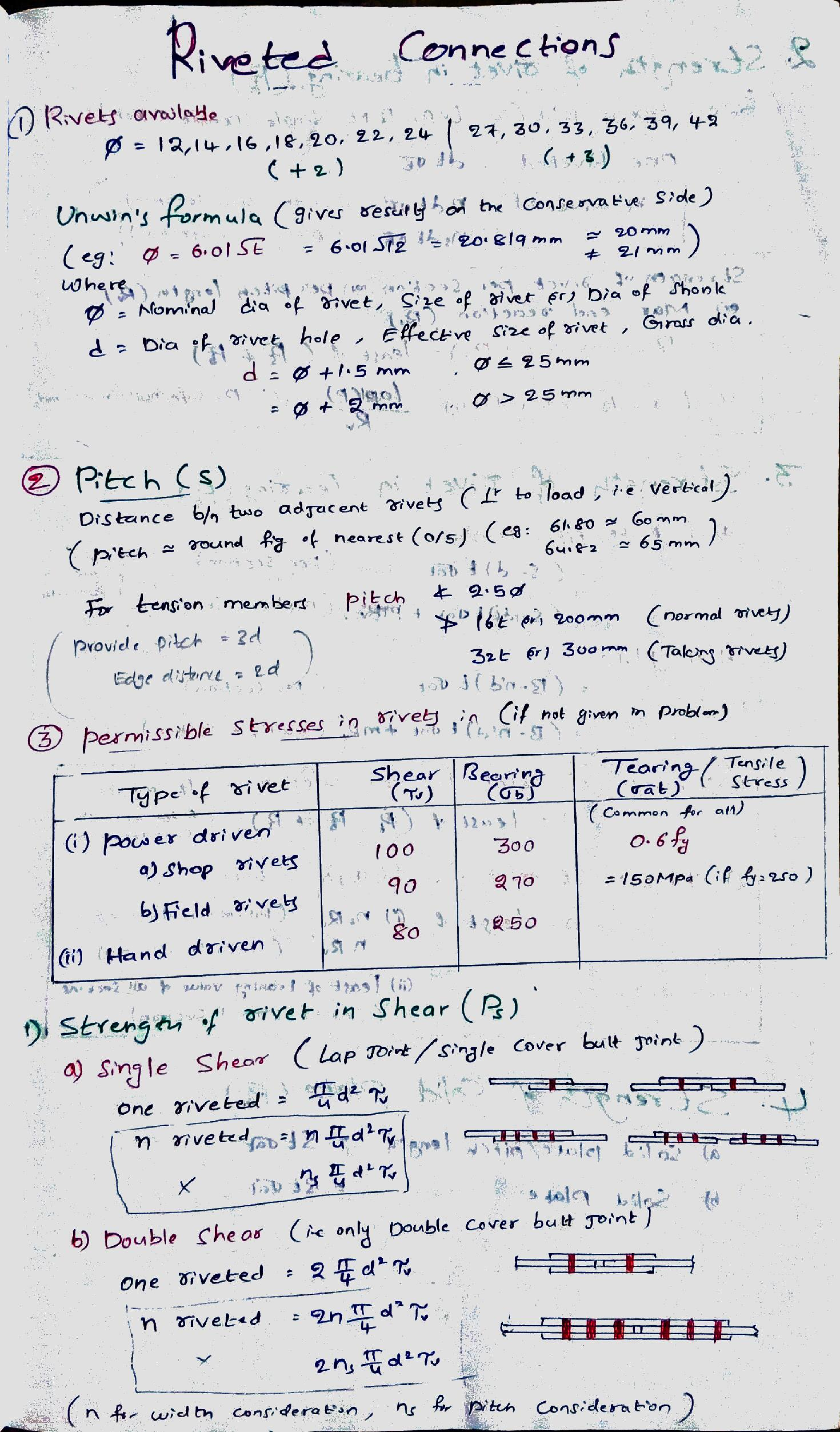 IES Civil Hand Written Notes Steel Design - Page 2