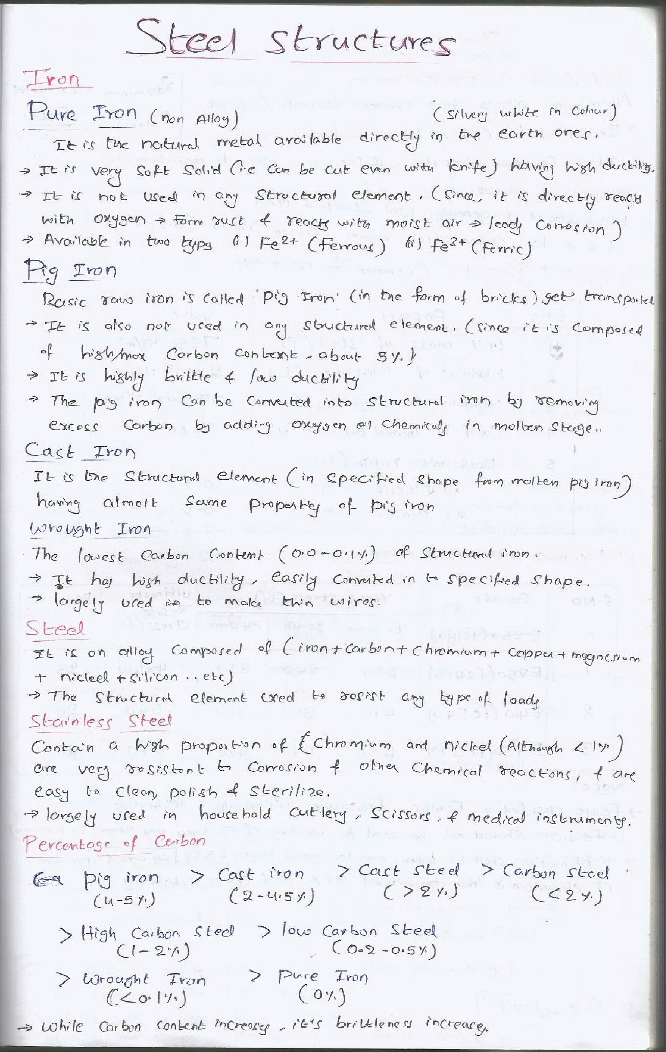 IES Civil Hand Written Notes Steel Structures - Page 2