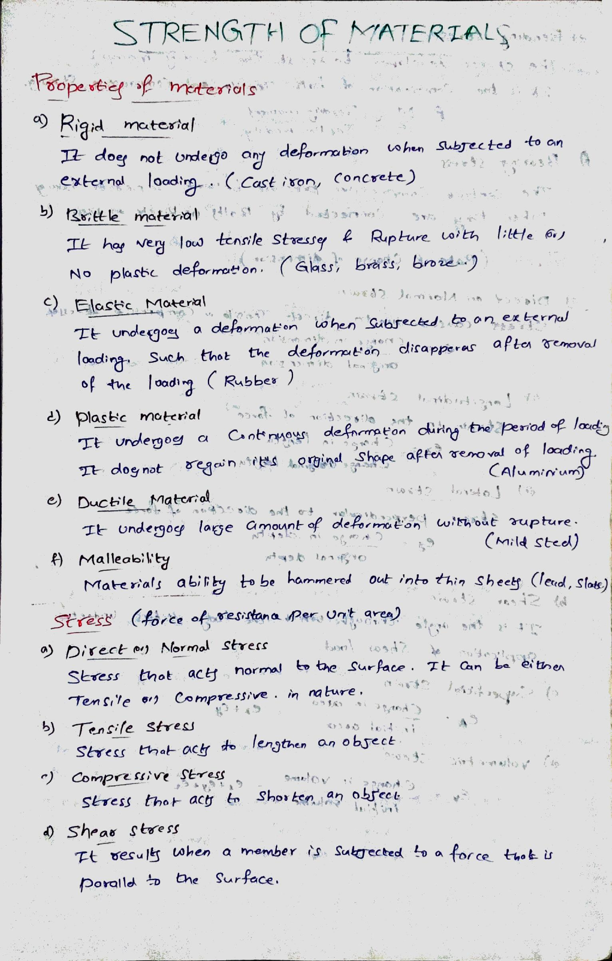 IES Civil Hand Written Notes Strength Of Materials Part-2 - Page 2