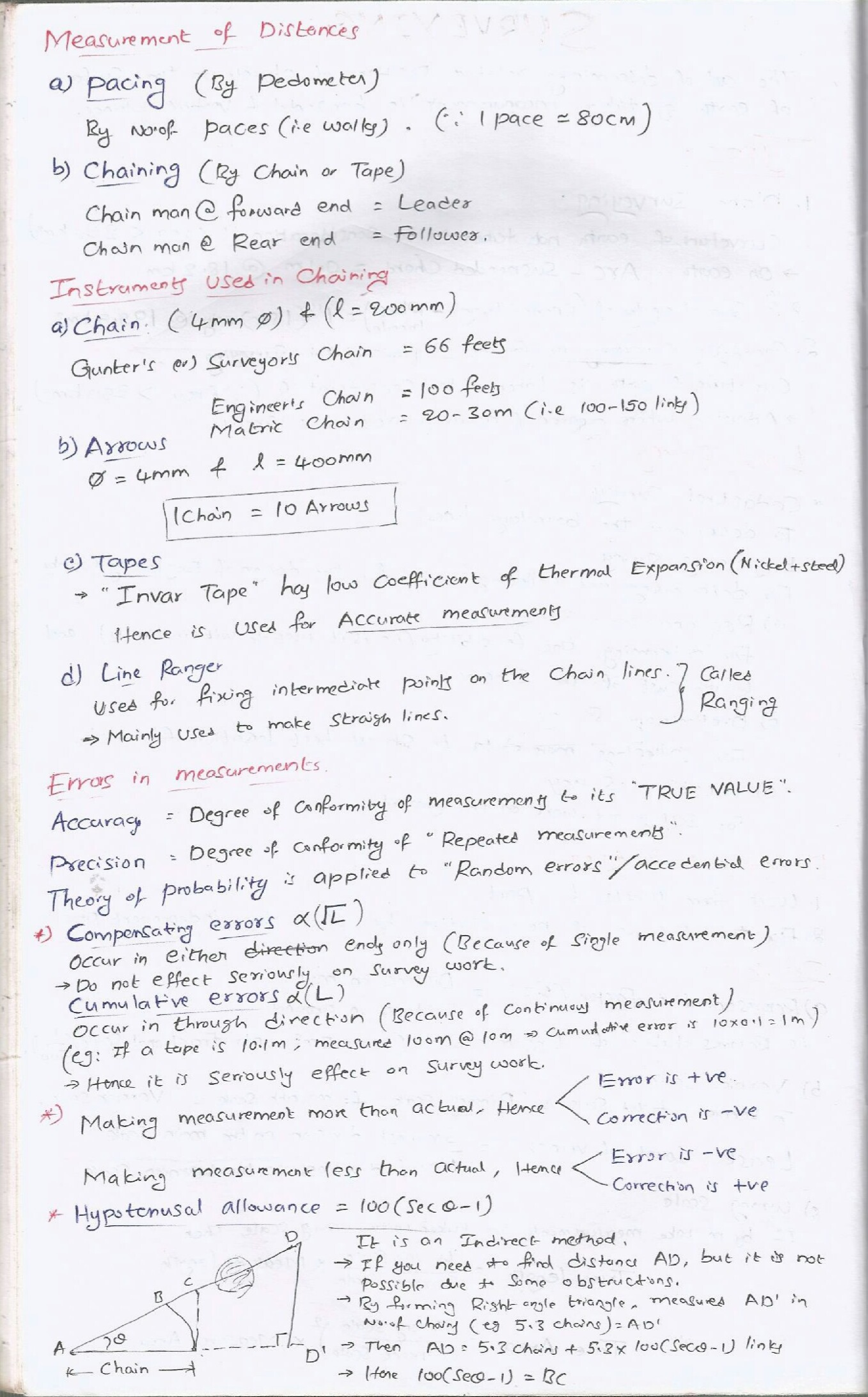 IES Civil Hand Written Notes Surveying Part-1 - Page 3