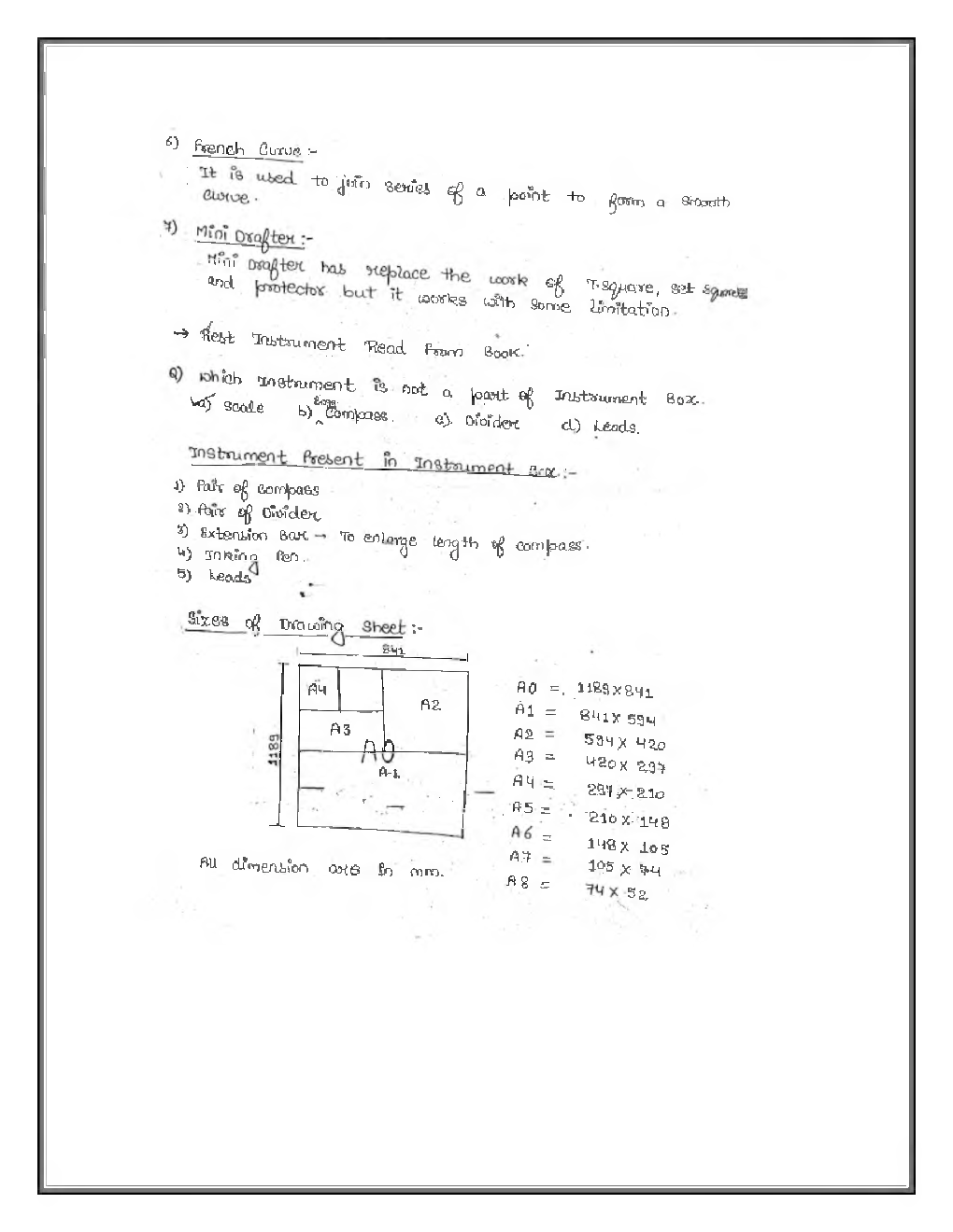 IES General Studies Hand Written Notes Drawing And Safety - Page 3