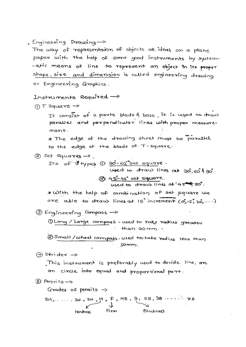 IES General Studies Hand Written Notes Engineering Drawing - Page 3