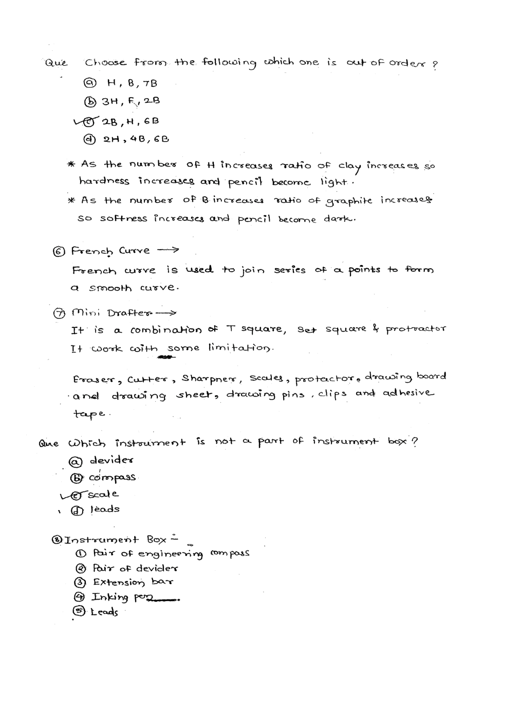 IES General Studies Hand Written Notes Engineering Drawing - Page 4