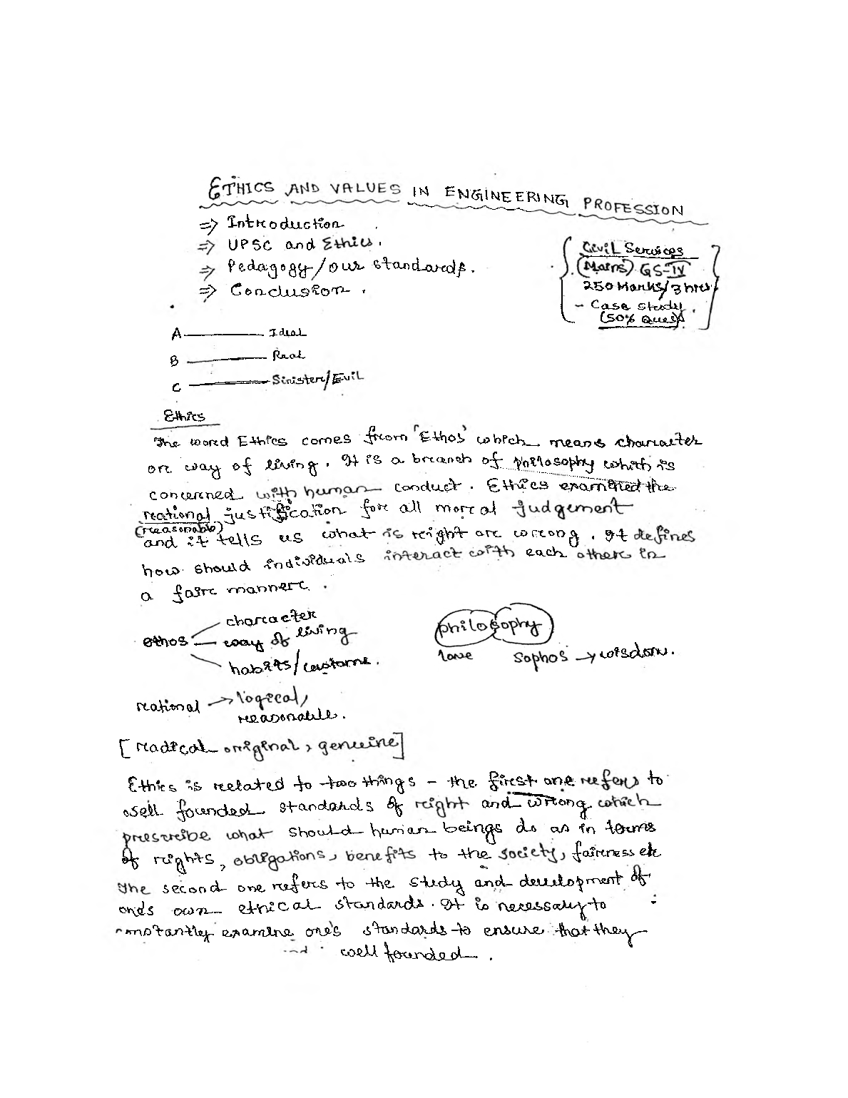 IES General Studies Hand Written Notes Ethics And Values In Engineering - Page 2