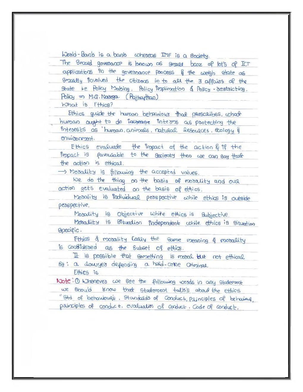 IES General Studies Hand Written Notes Ethics - Page 4