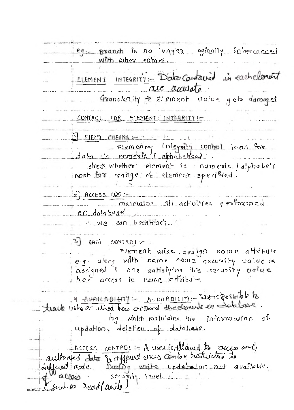 CSE Hand Written Notes Database Security - Page 5